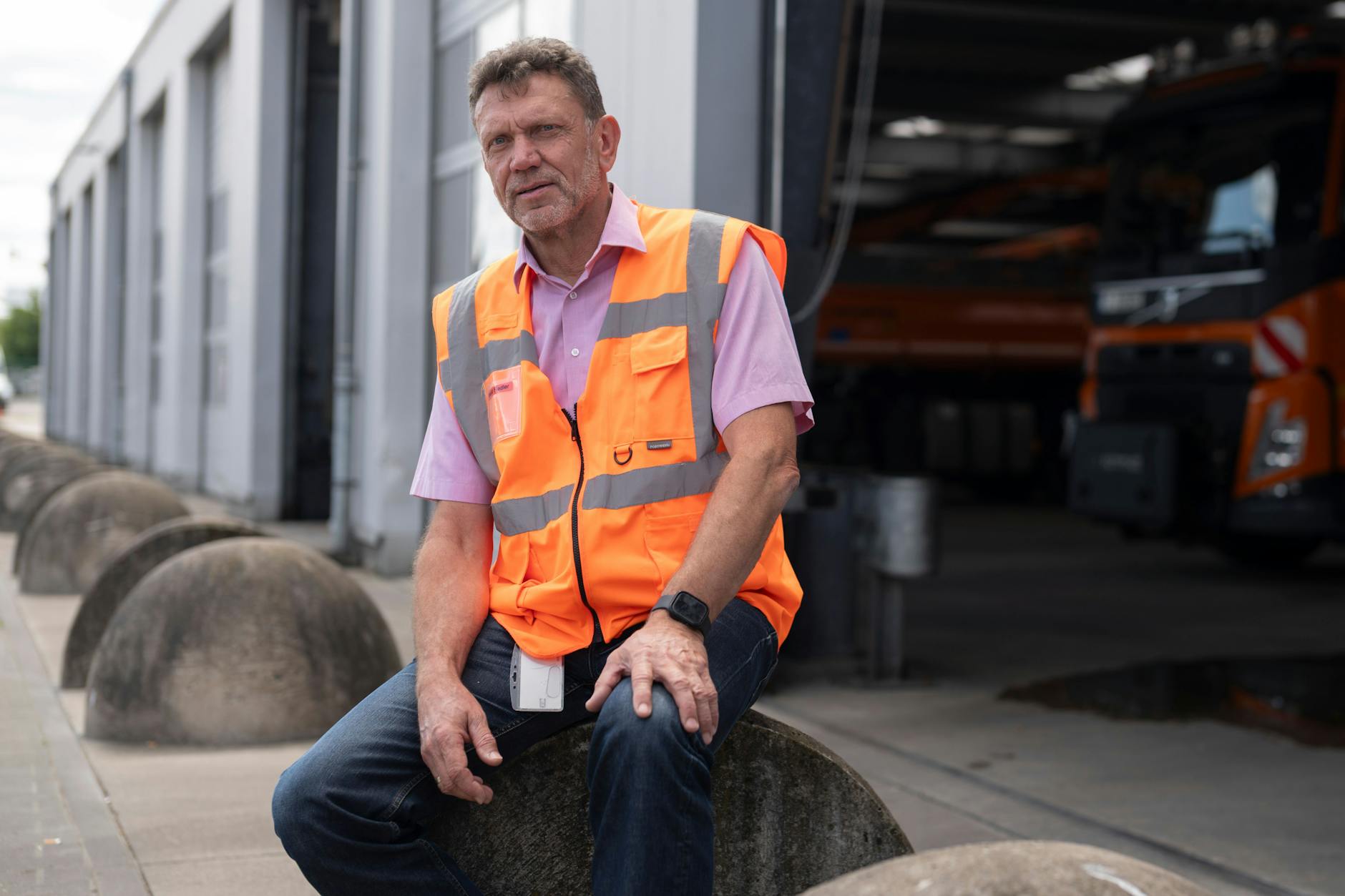 Ronald Fiedler: Seit fast 45 Jahren ist er bei der BSR und zufrieden.