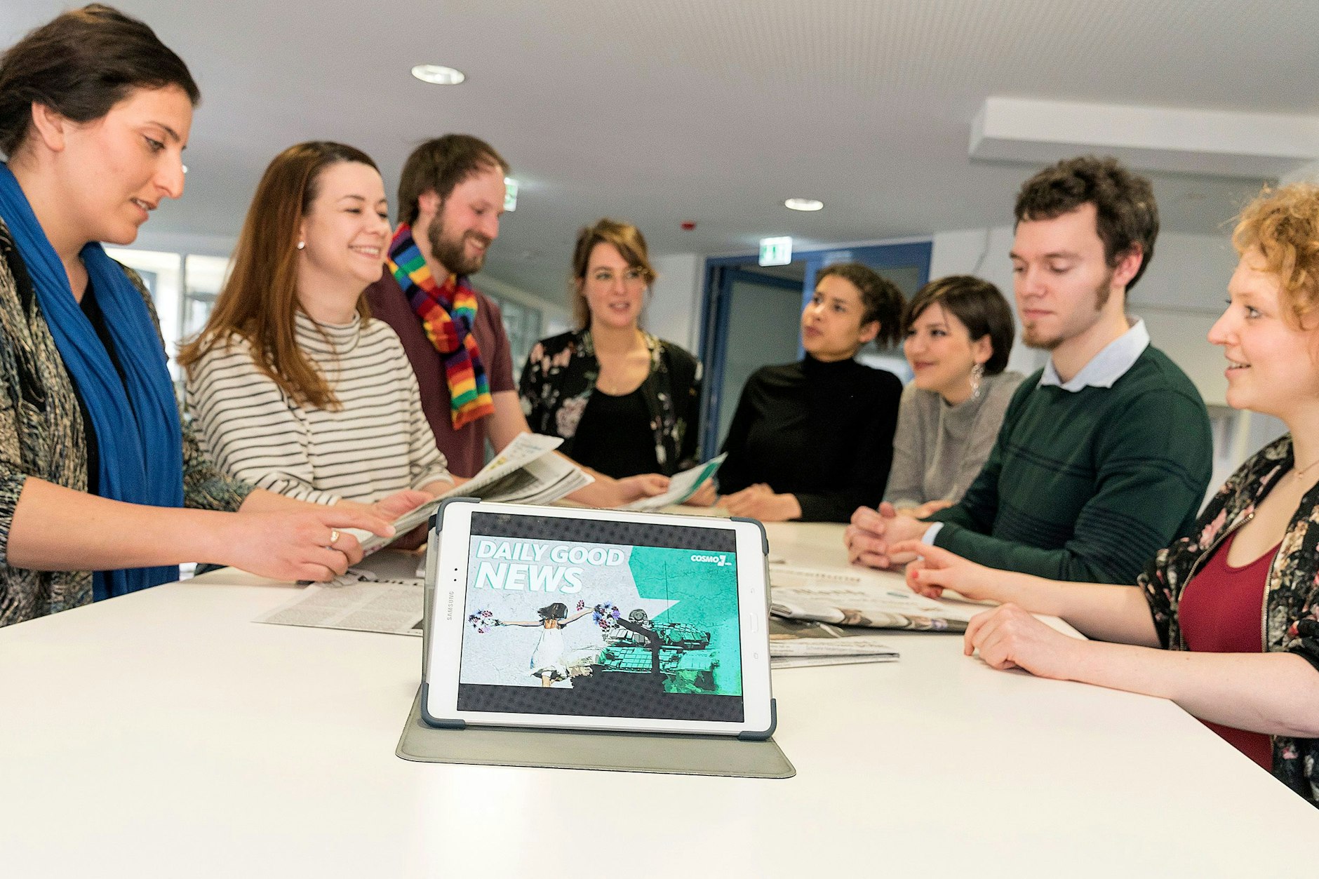 Die Kölner Redaktion von Radio Cosmo