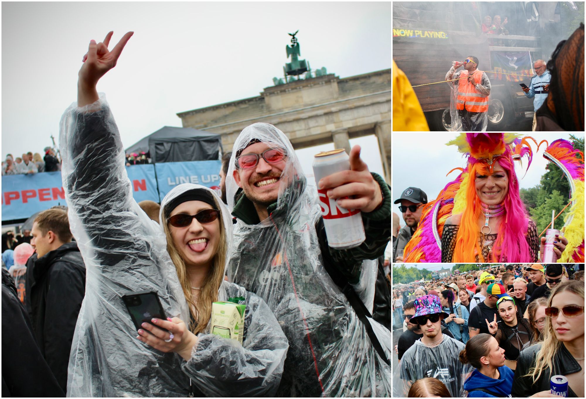Großes Foto-Extra: Regentanz bei der Technoparade „Rave the Planet“