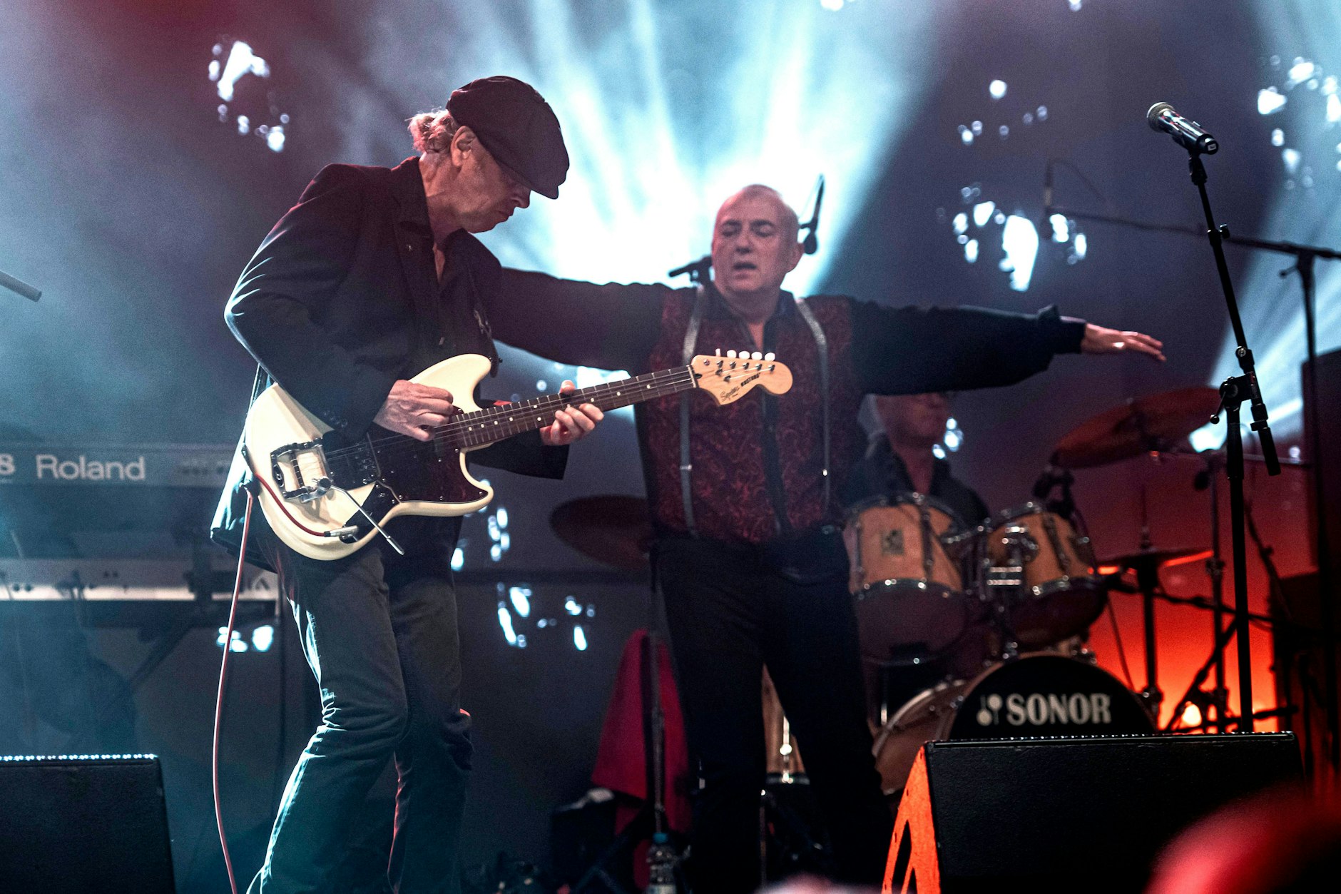Frontmann André Herzberg und Gitarrist Jürgen Ehle: Die DDR-Legende Pankow spielt am Wochenende ihre letzten Konzerte - am 12. Juli in Berlin, am 13. Juli in Dresden.