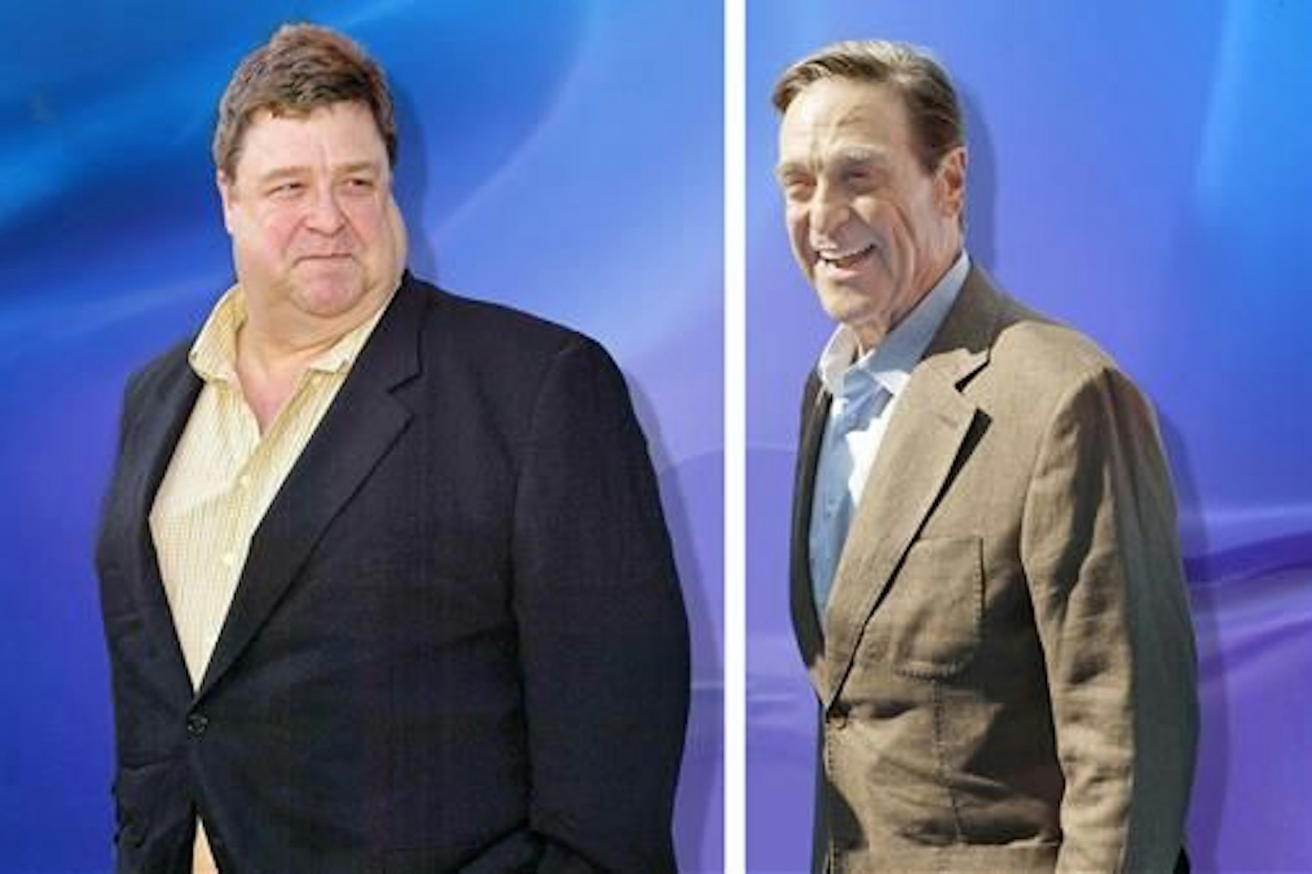 US-Schauspieler John Goodman im Jahr 2004 (links). Und so wie er heute mit 73 Jahren aussieht, rank und schlank .