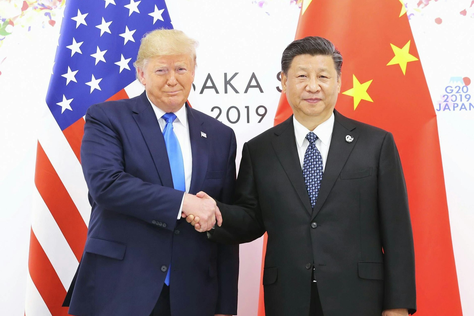 Präsident Donald Trump mit seinem Amtskollegen Xi Jinping