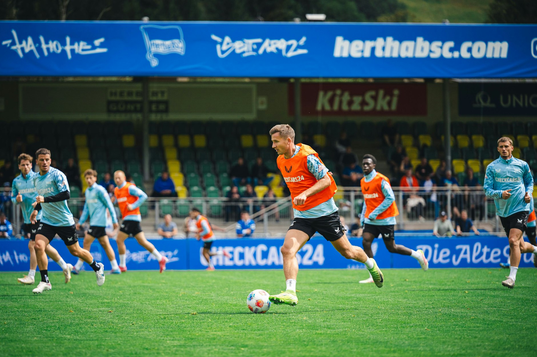 Herthas Neuzugang Paul Seguin kann nach seiner Wadenverletzung seit Mittwoch wieder mit dem Team trainieren.