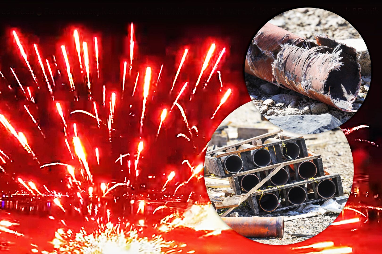Horror bei der Rheinkirmes: Hier fliegt das Feuerwerk in die Menge!