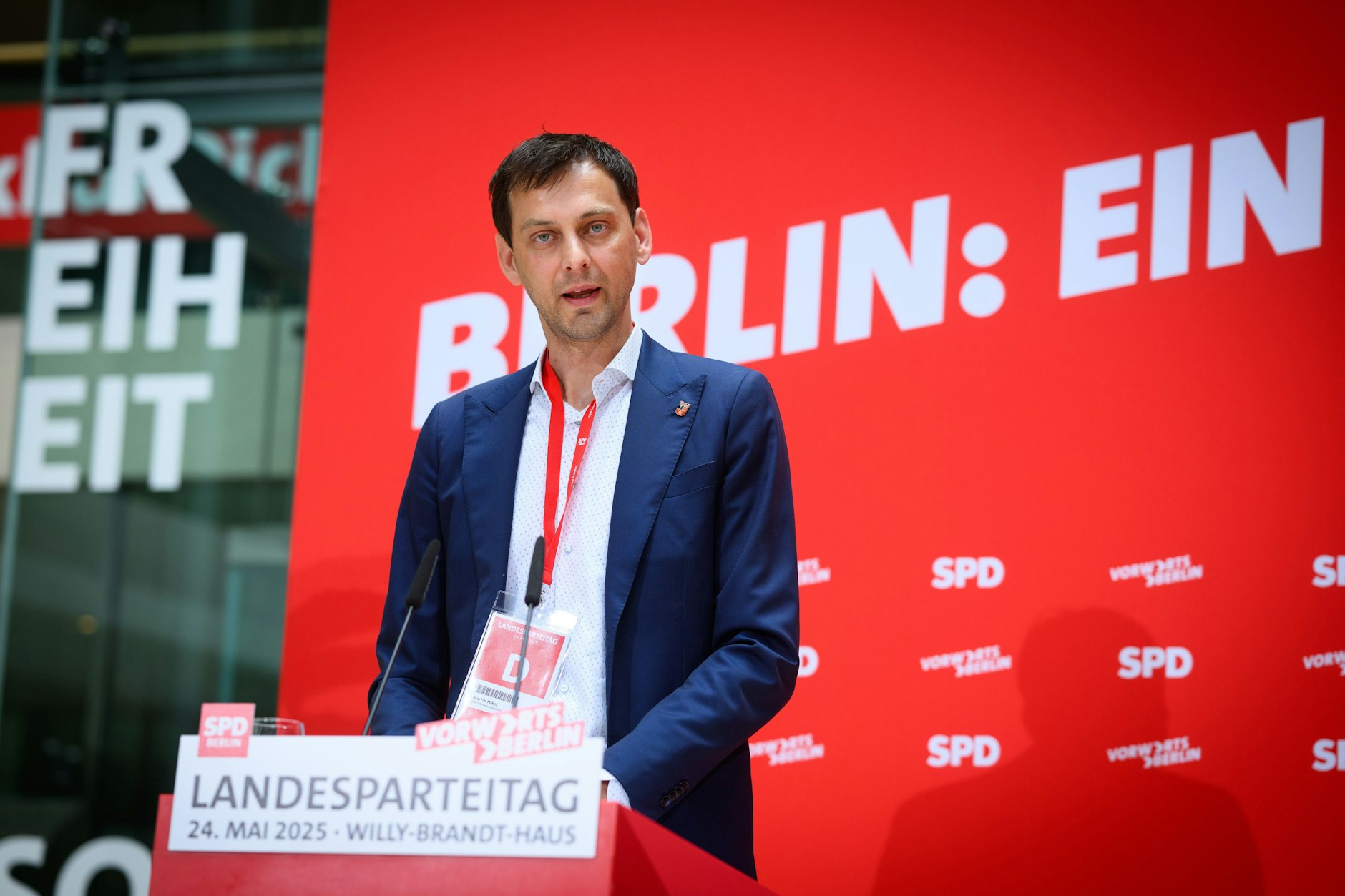 Martin Hikel ist der Landesvorsitzende der Berliner SPD.