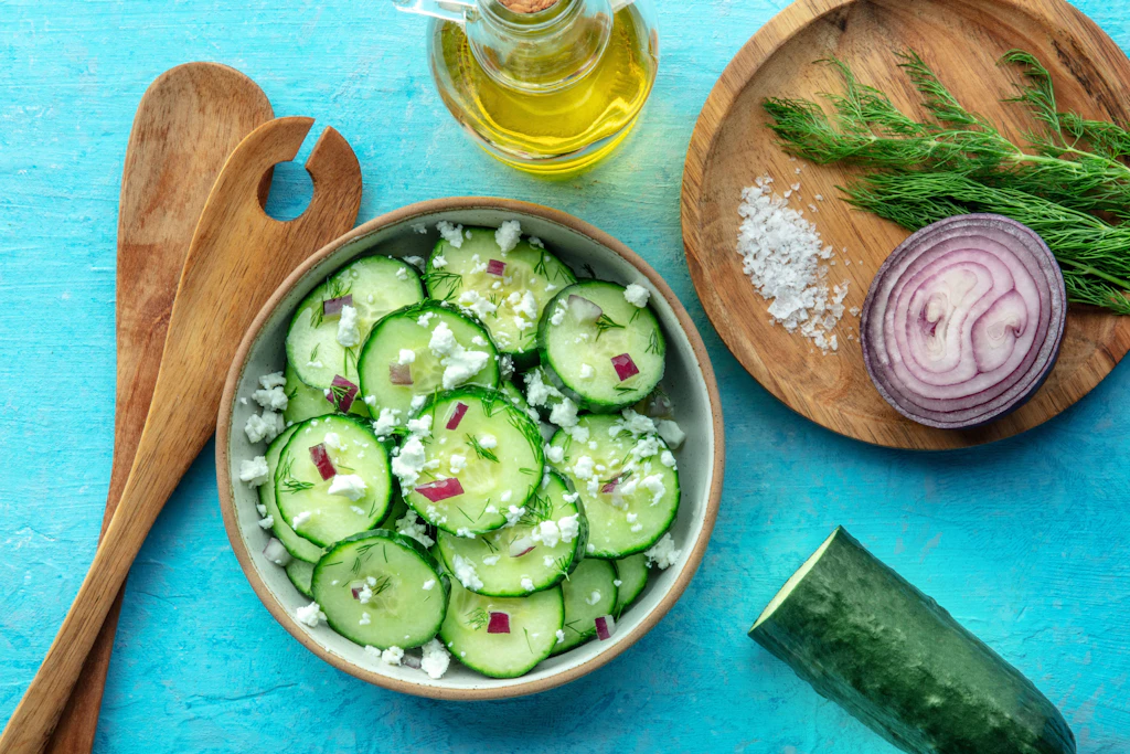 Rezept für Schüttelgurken mit Feta: Bester Schlank-Salat zum Abendbrot