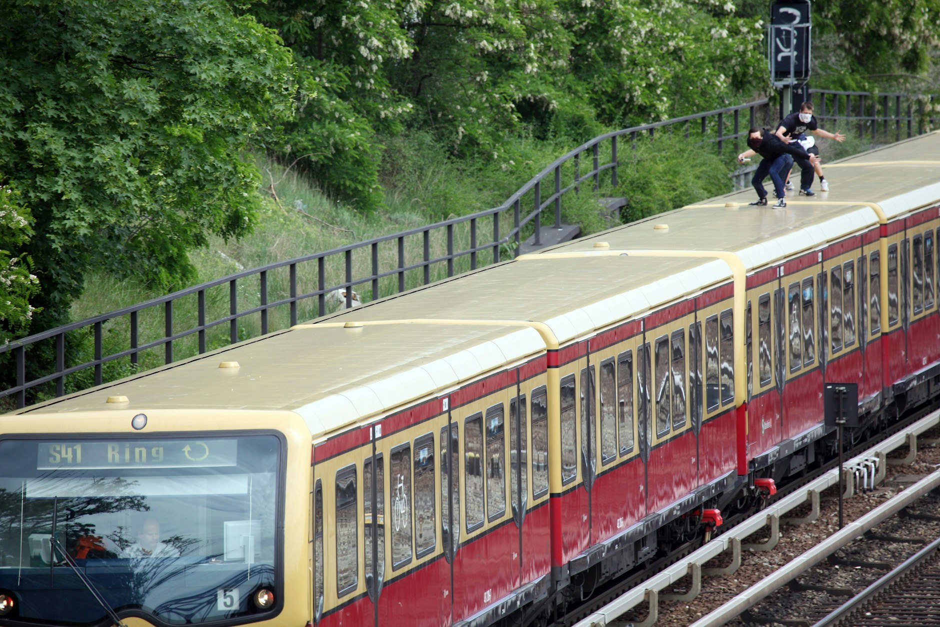 Es ist ein gefährliches Hobby, das waghalsige junge Männer in Berlin immer wieder ausprobieren: Sie surfen auf den Dächern von S-Bahnen.