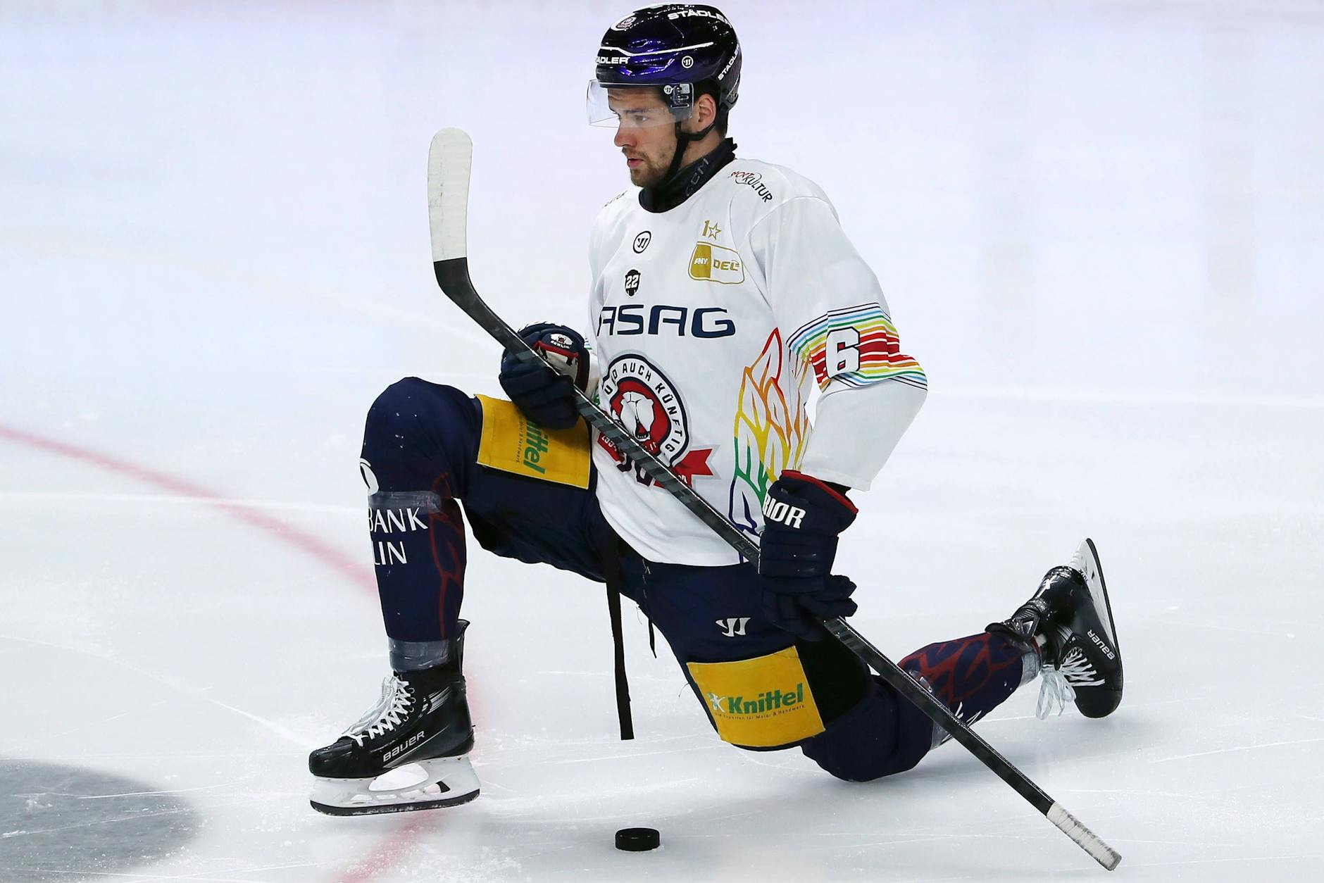 Kai Wissmann,Kapitän der Eisbären Berlin, hat die neue Saison schon fest im Blick.