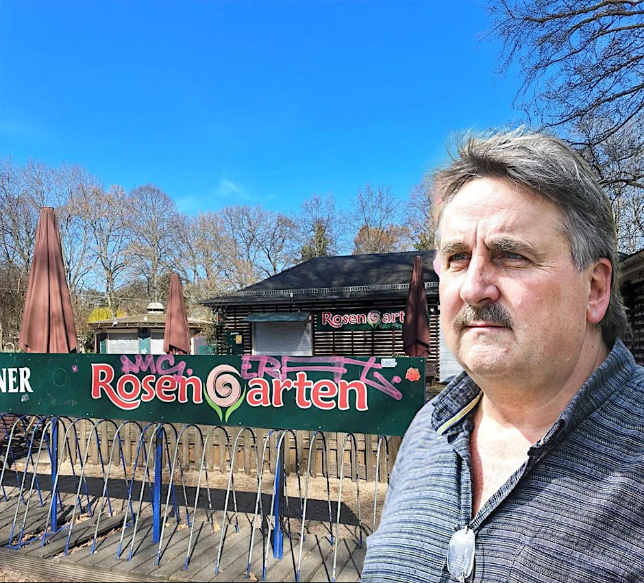 Wirt Norbert Raeder bewirbt sich um das Café Rosengarten. In Reinickendorf betreibt er das Vereinslokal der Handballer Füchse.