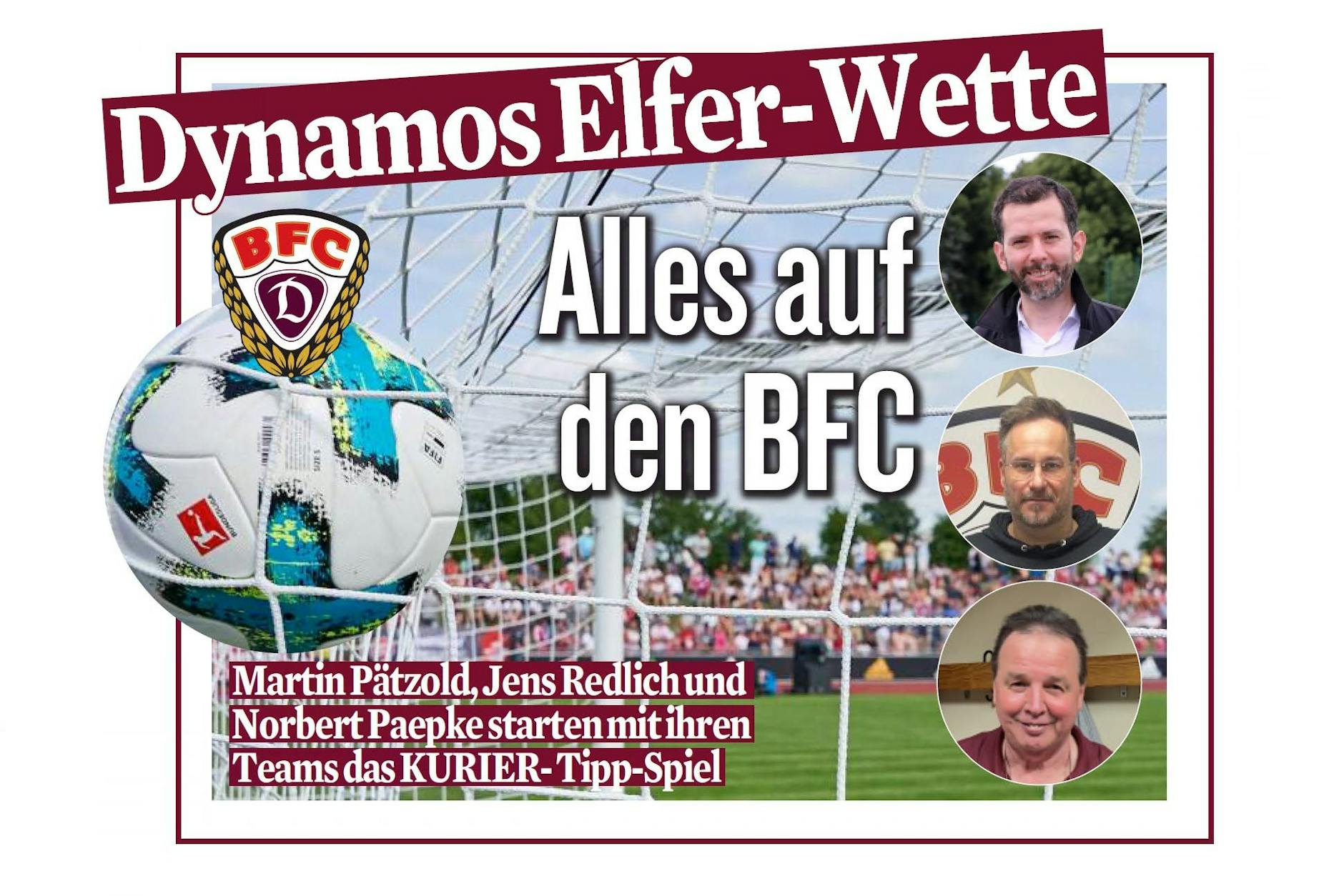 Mit der Dynamo-Elfer-Wette startet der KURIER ein neues Tippspiel rund um den BFC.