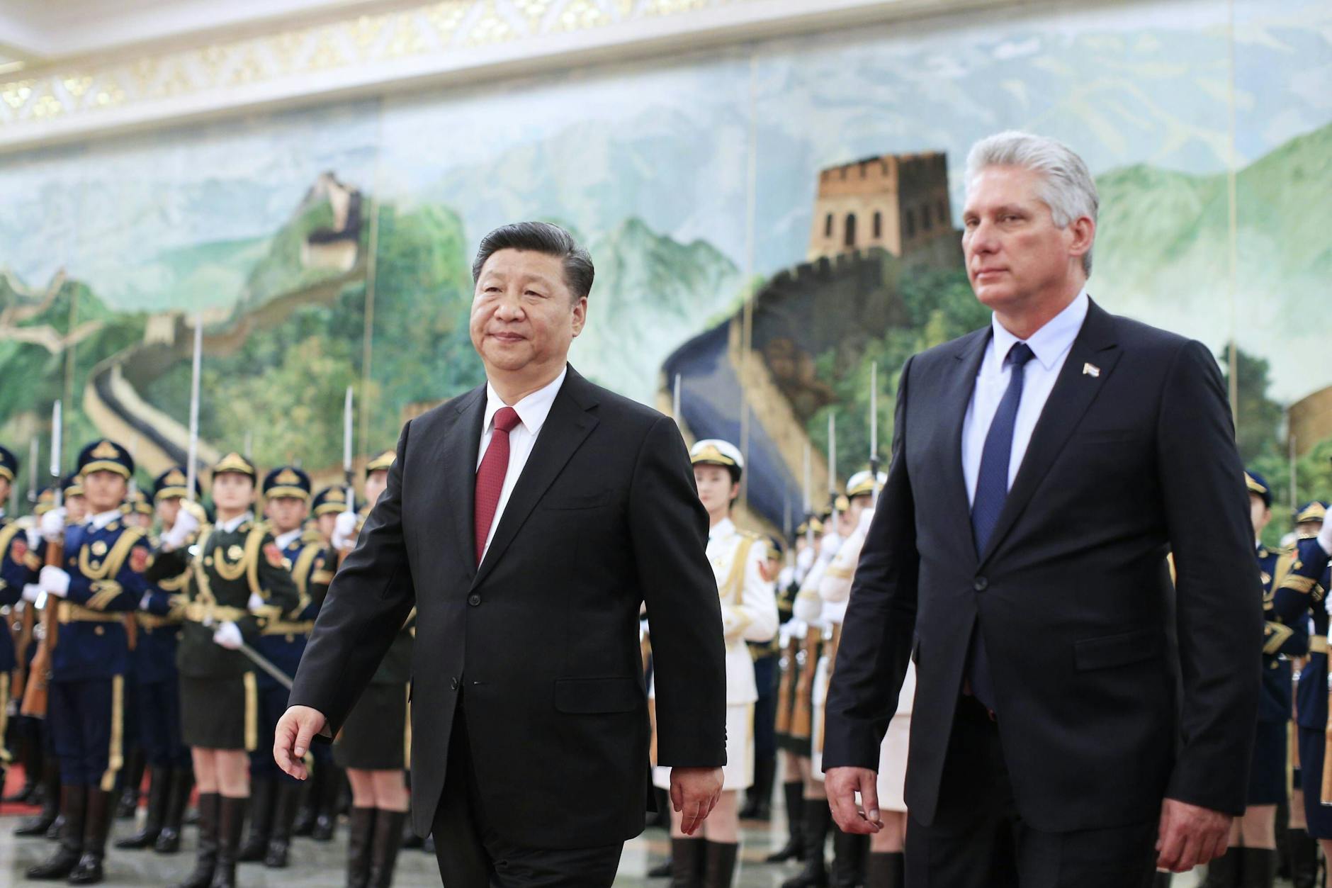 Chinas Präsident Xi Jinping und Kubas Staatschef Miguel Díaz-Canel.
