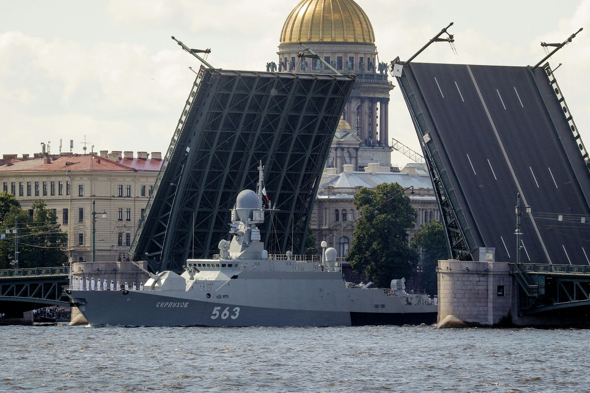 Die jährliche Flottenparade im russischen St. Petersburg ist in diesem Jahr abgesagt worden.