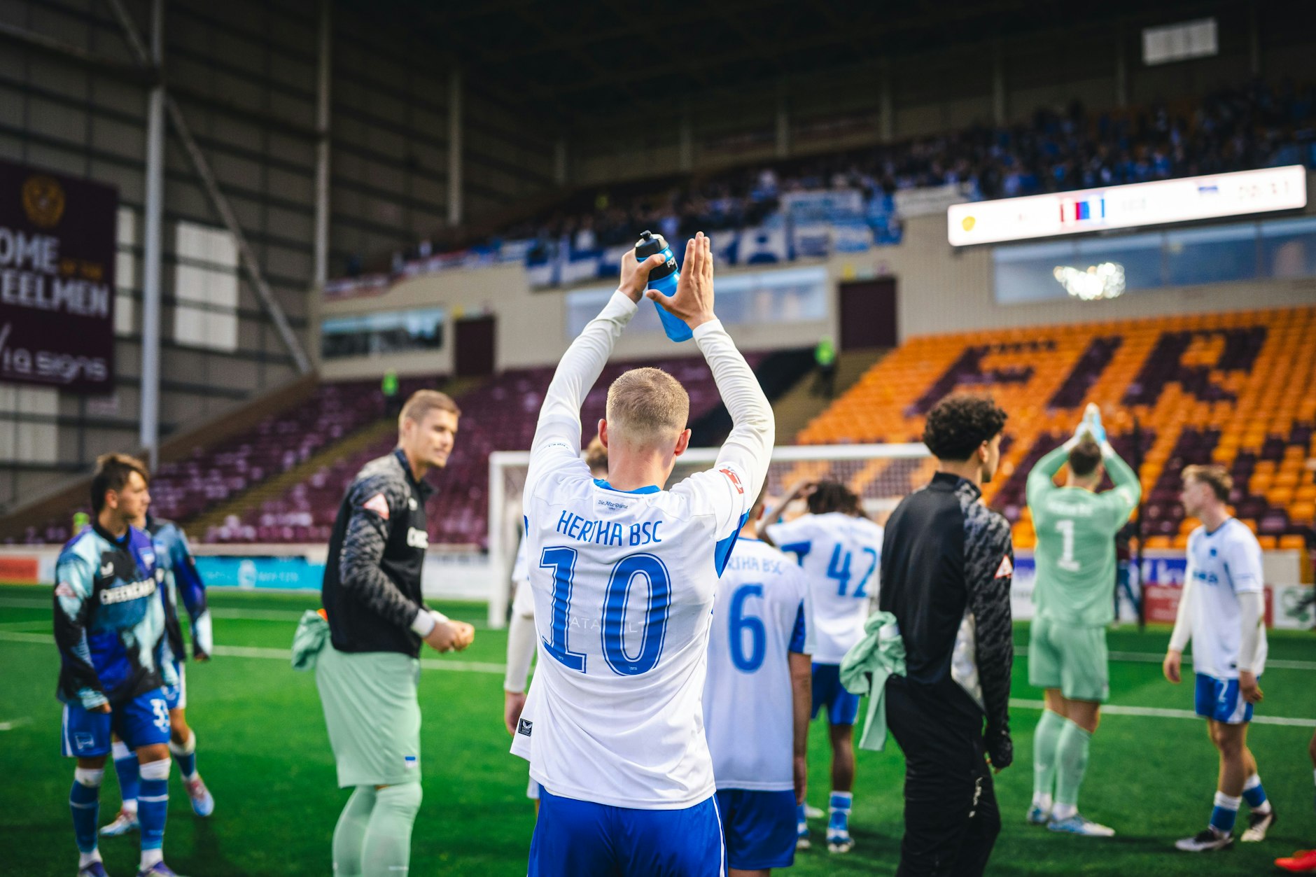 Zum 133. Geburtstag von Hertha BSC spielten Michael Cuisance und der Rest seines Teams beim Motherwell FC in Schottland.