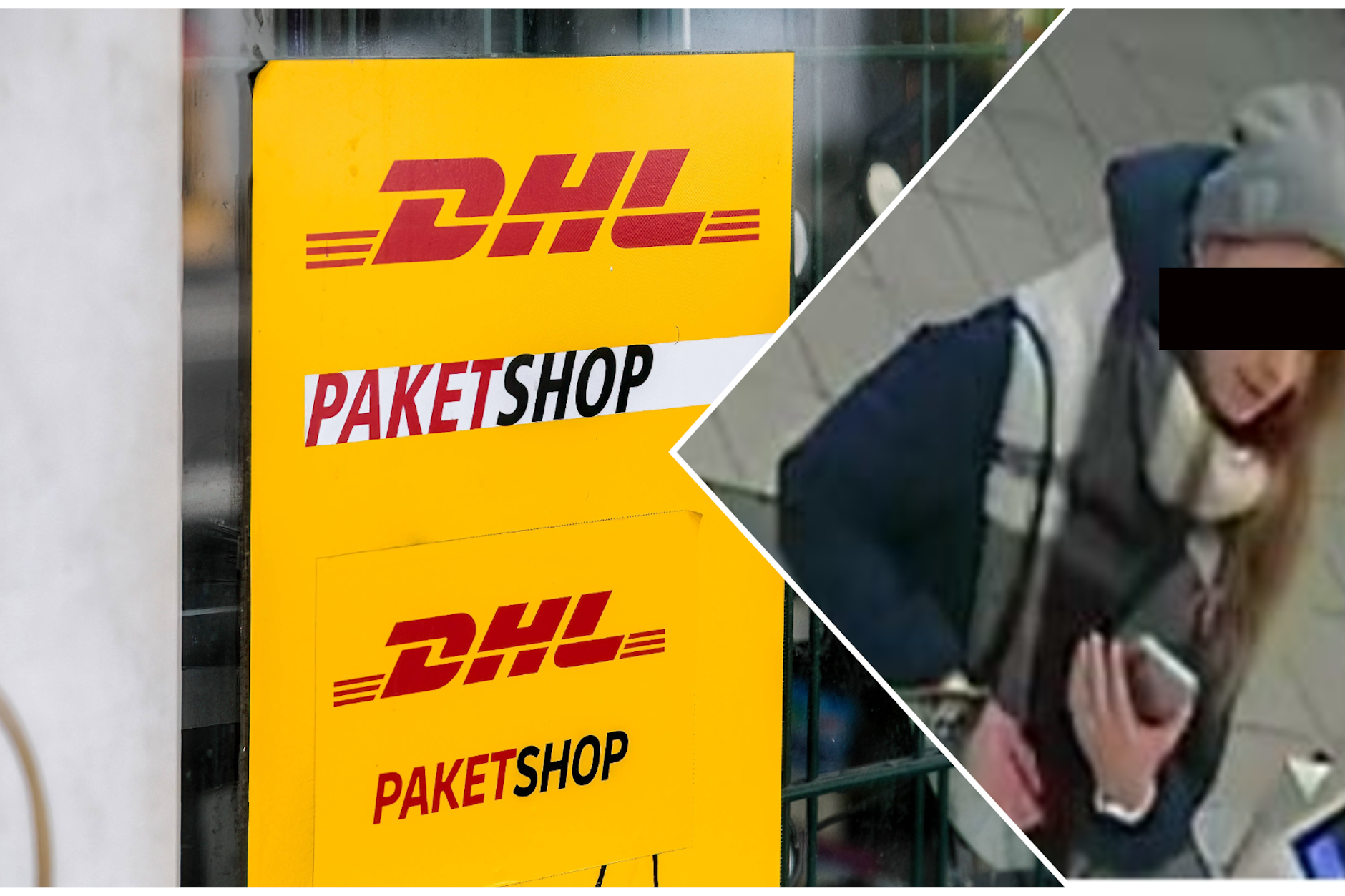 Nach dieser jungen Frau suchte die Berliner Polizei: Mit gefälschter Vollmacht und falschen Ausweis hatte sie ein Paket in einem DHL-Shop in Berlin-Neukölln abgeholt.