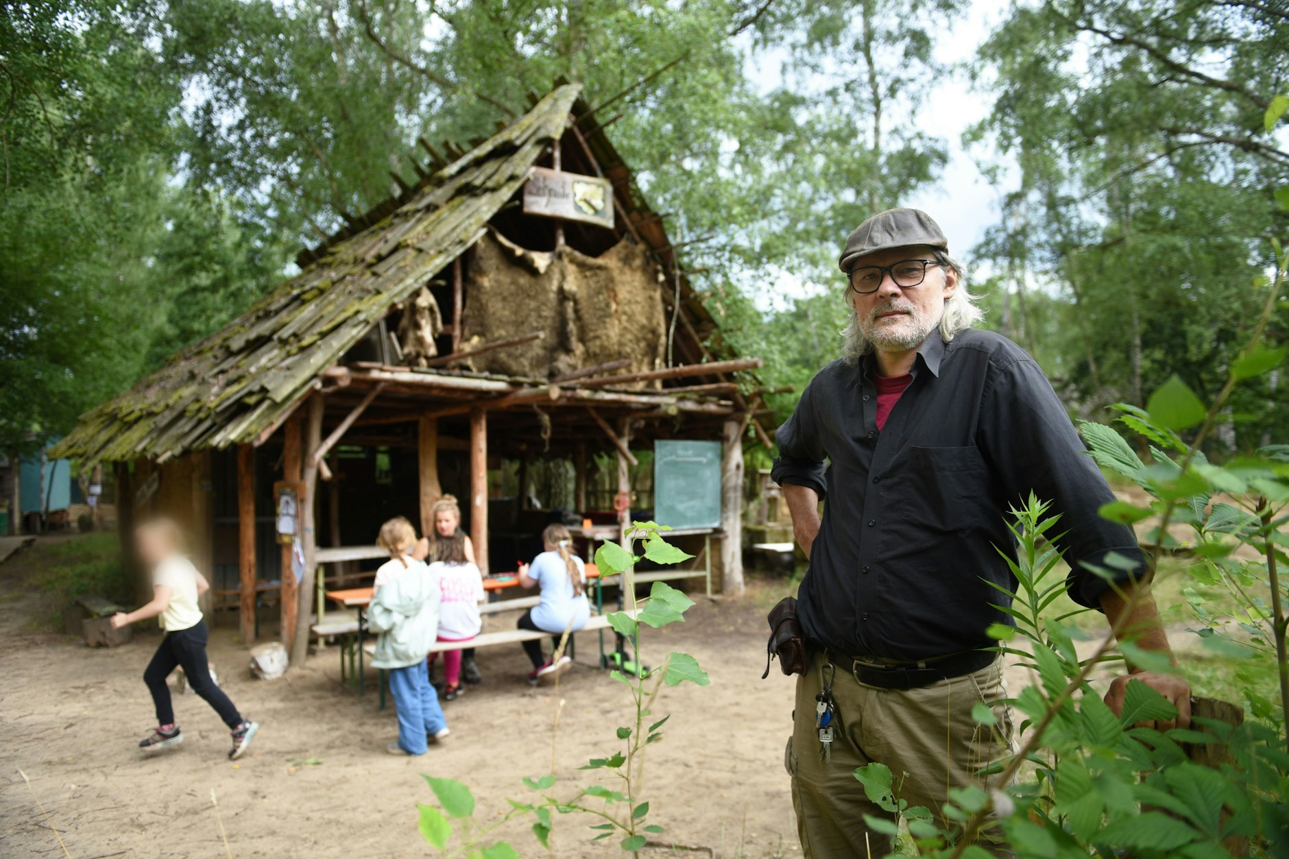 Martyn Sorge auf dem Abenteuerspielplatz „Moorwiese“ am S-Bahnhof Buch