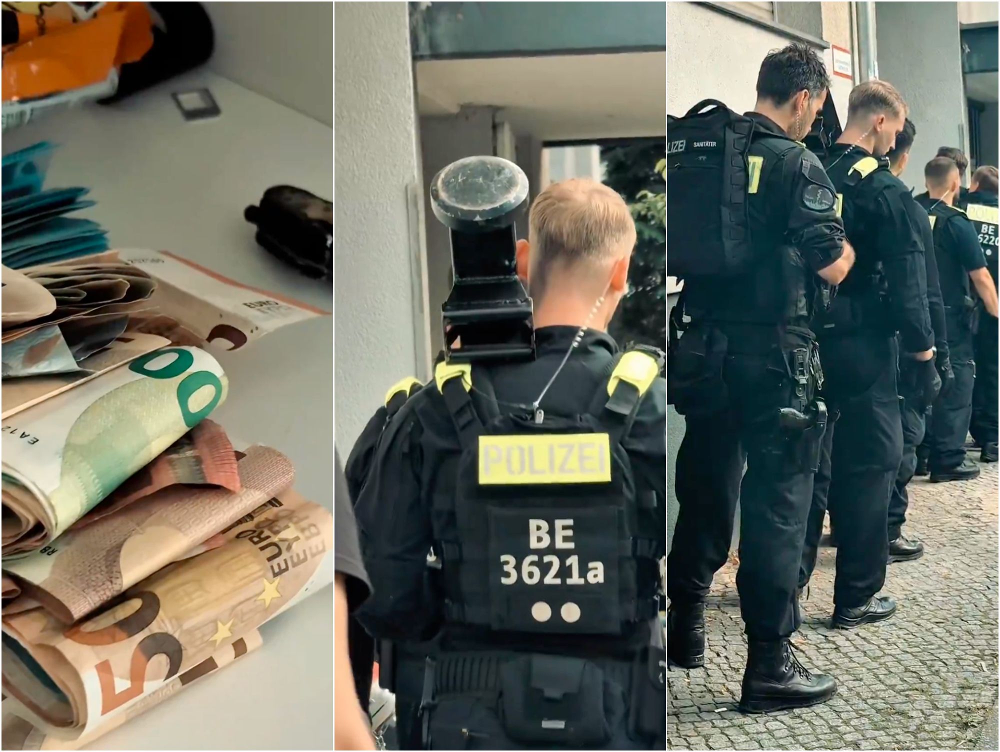 Kugelbomben-Razzia: Berliner Polizei filmt den Zugriff!