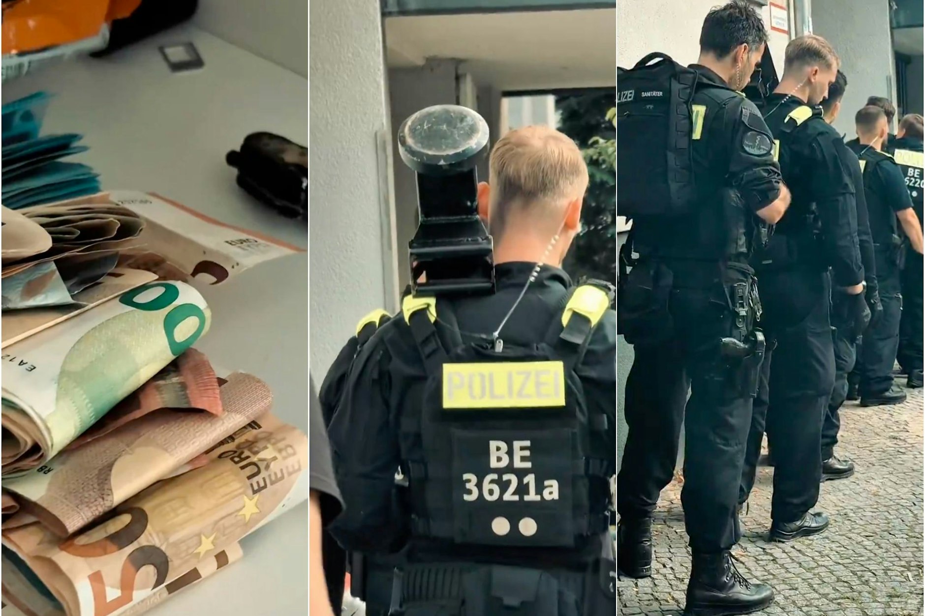 Im Zusammenhang mit massiven Zerstörungen durch Kugelbomben an Silvester in Berlin hat die Polizei erneut mehrere Wohnungen durchsucht. Rund 50 Einsatzkräfte waren am Dienstagmorgen in den Stadtteilen Schöneberg und Wilmersdorf im Einsatz.