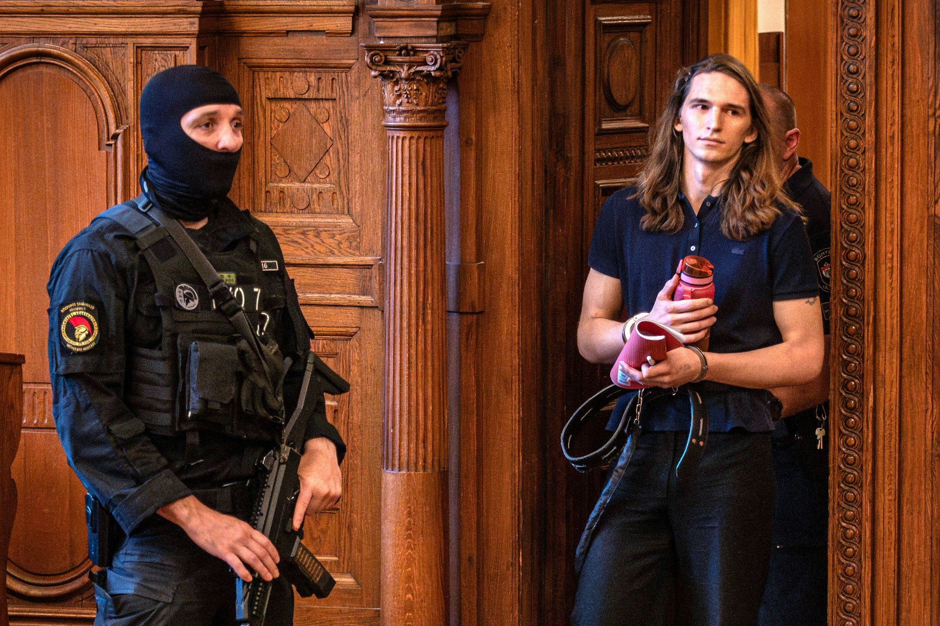 Maja T. am 12. Juni im Gerichtssaal in Budapest