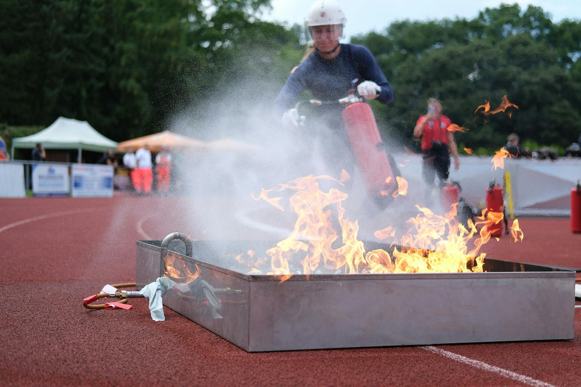 In Torgau finden in diesem Jahr die Deutschen Feuerwehrmeisterschaften statt.