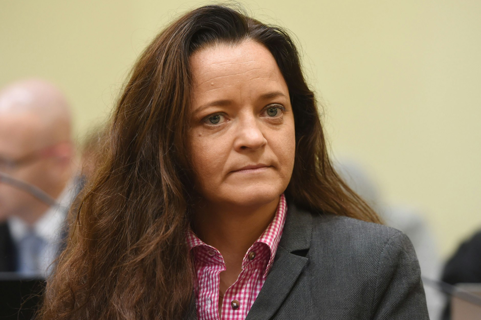 Beate Zschäpe im Gerichtssaal während ihres Prozesses
