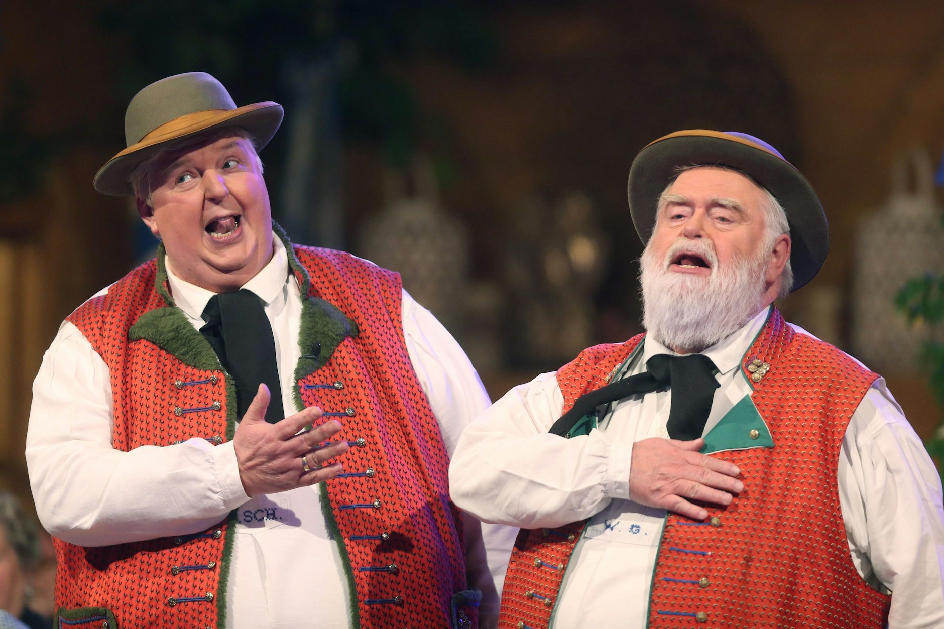 Wolfgang Schwalm (l.) und Wilfried Gliem feierten als „Wildecker Herzbuben“ Riesenerfolge.