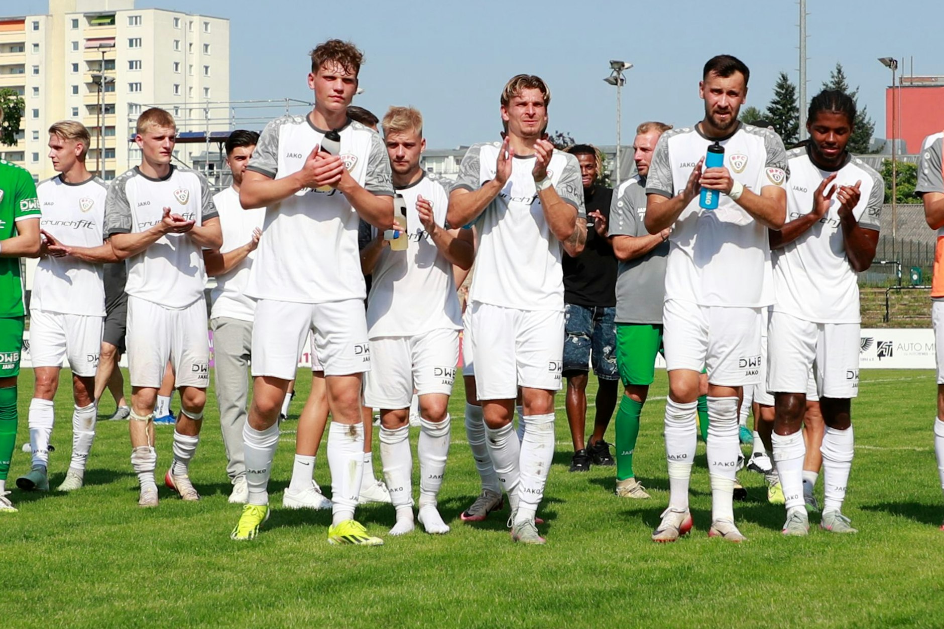Die Erleichterung über den ersten Saisonsieg ist dem BFC Dynamo deutlich anzusehen, aber auch, dass er schwer erarbeitet war.
