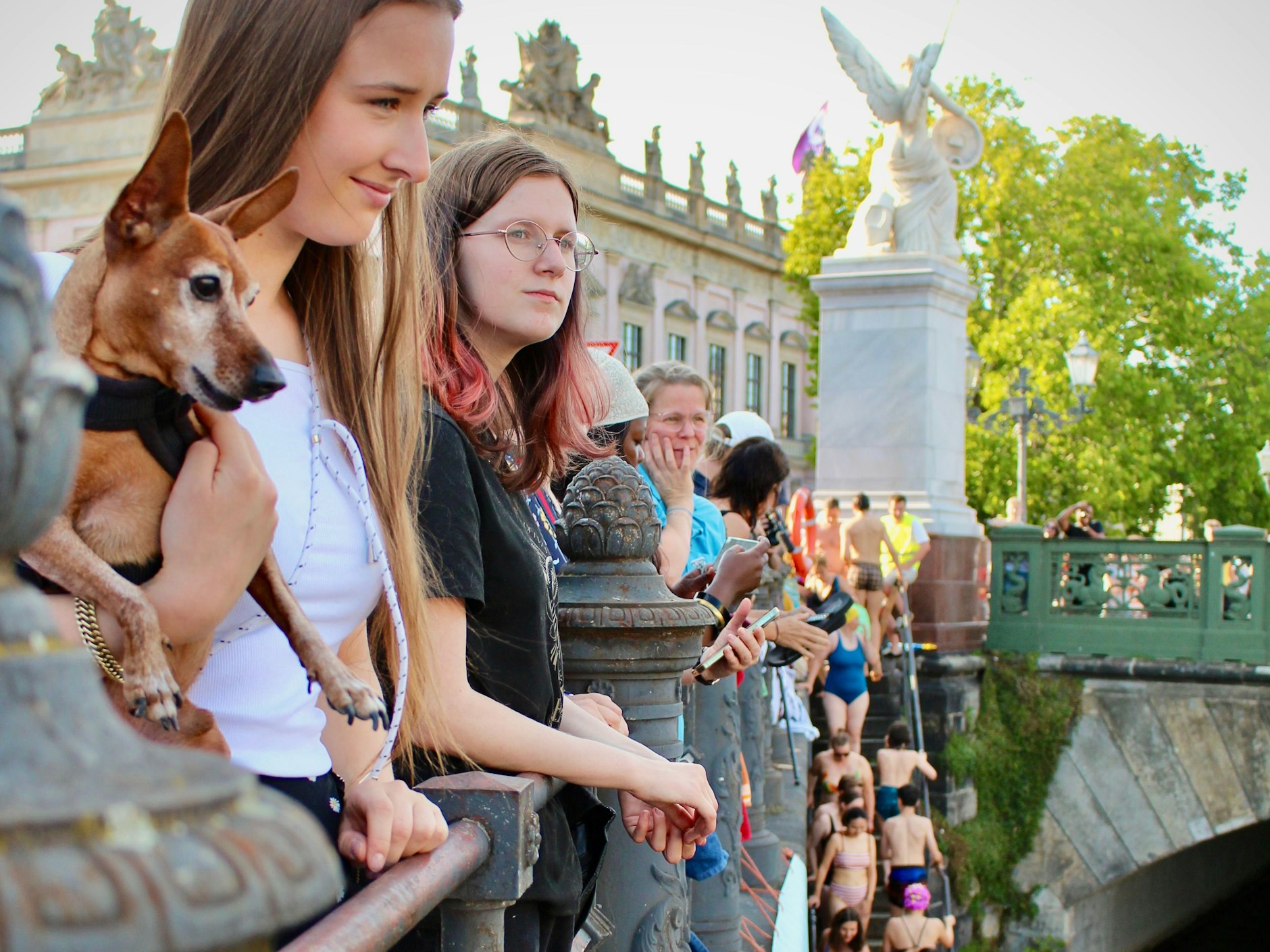 Für einen Nachmittag wird das Herz der Hauptstadt zum Freibad.