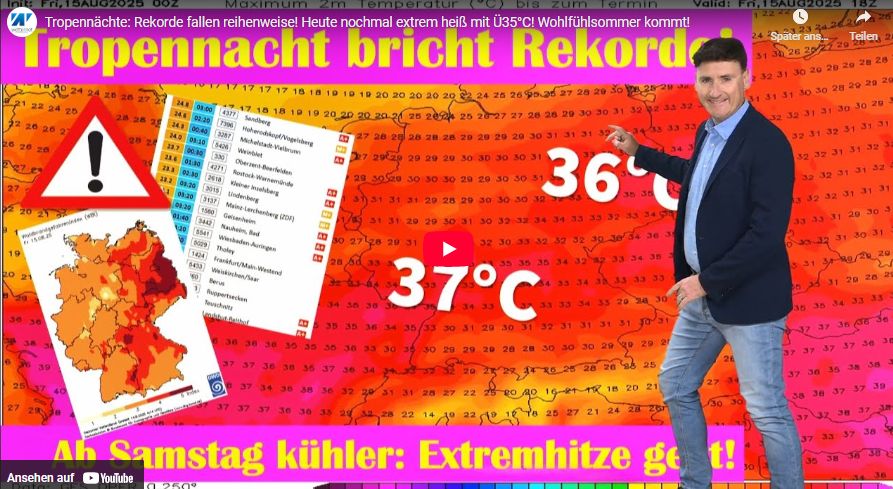 Wetter: Bis zu 37 Grad am Freitag – danach geht es abwärts