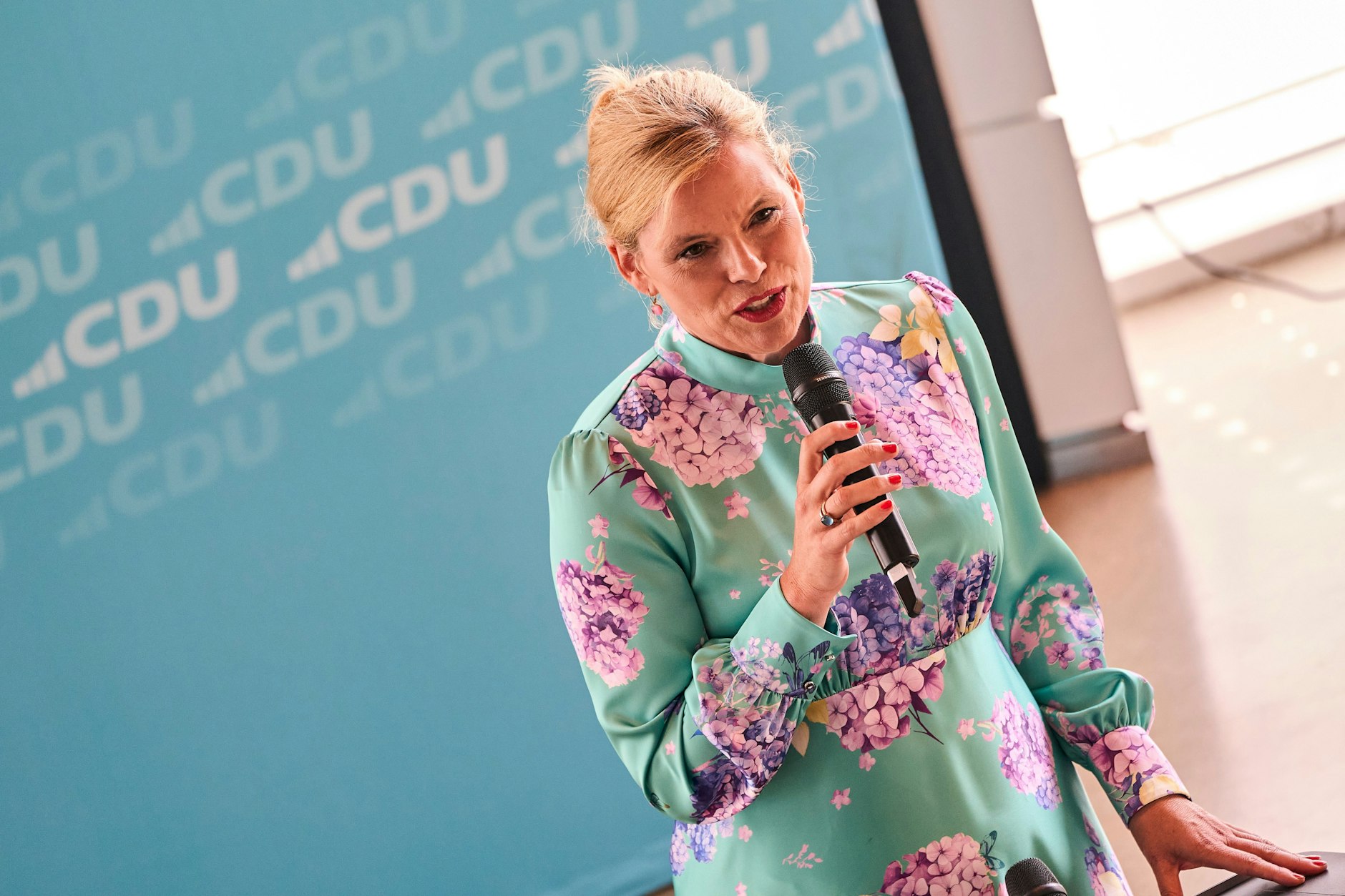 Julia Klöckner (CDU), Bundestagspräsidentin, sprach beim Sommerfest der CDU Koblenz.