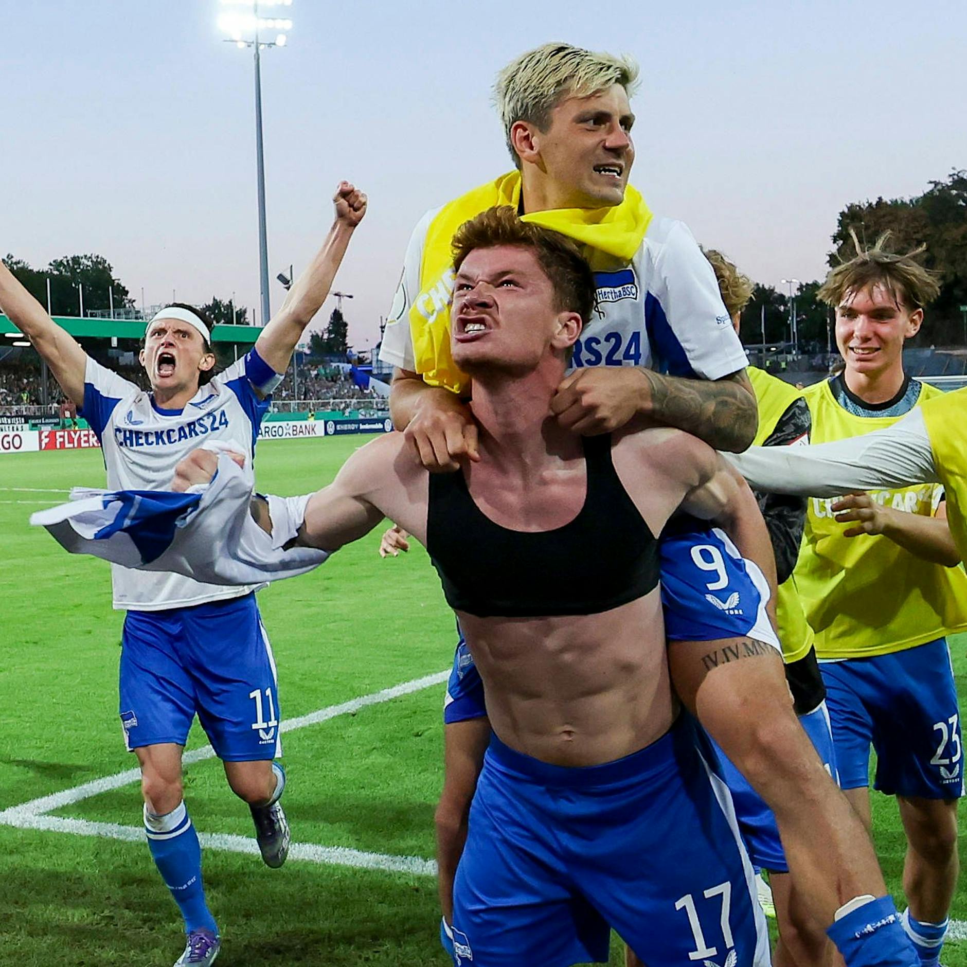 Pokalheld Sebastian Grönning! Das war bei Hertha nicht ganz so geplant