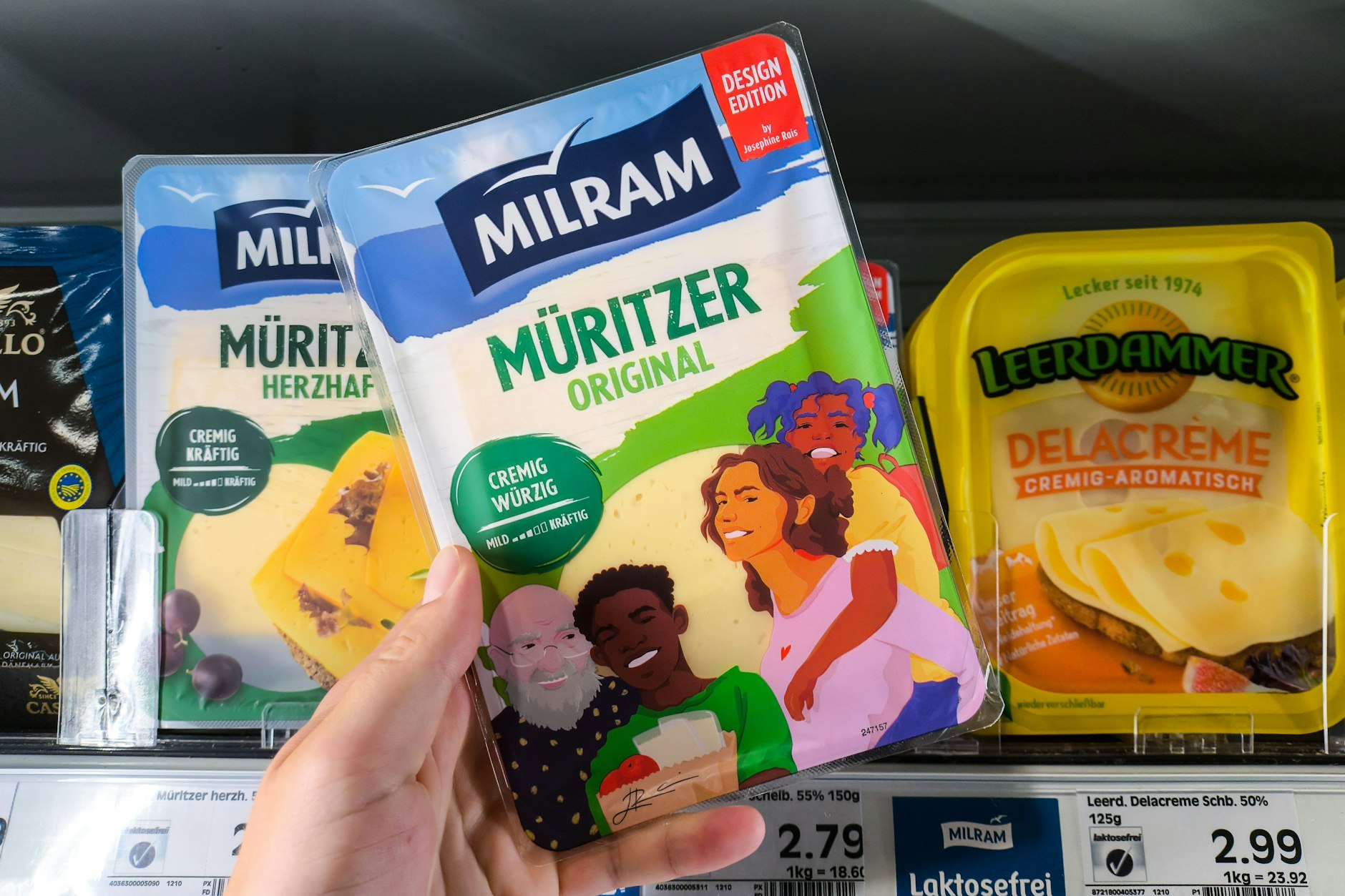 Die „Design-Edition“ von Milram sorgte für Hass im Netz.