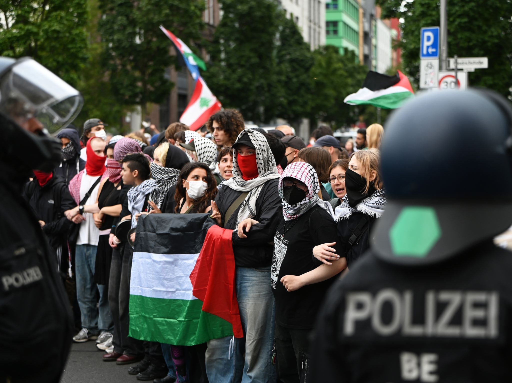 Demo bei Palästina-Protestcamp am Kanzleramt: Polizei stellt 183 Strafanzeigen