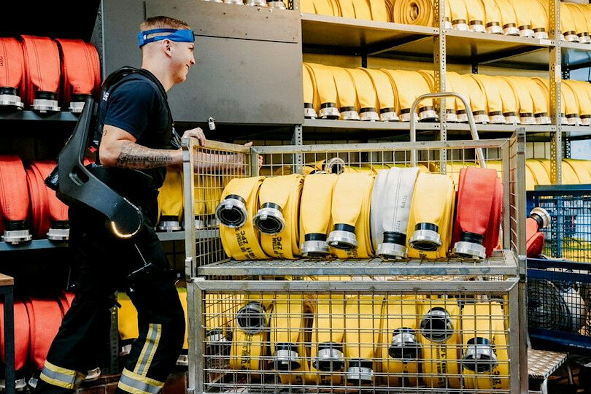 Das Exoskelett im Einsatz