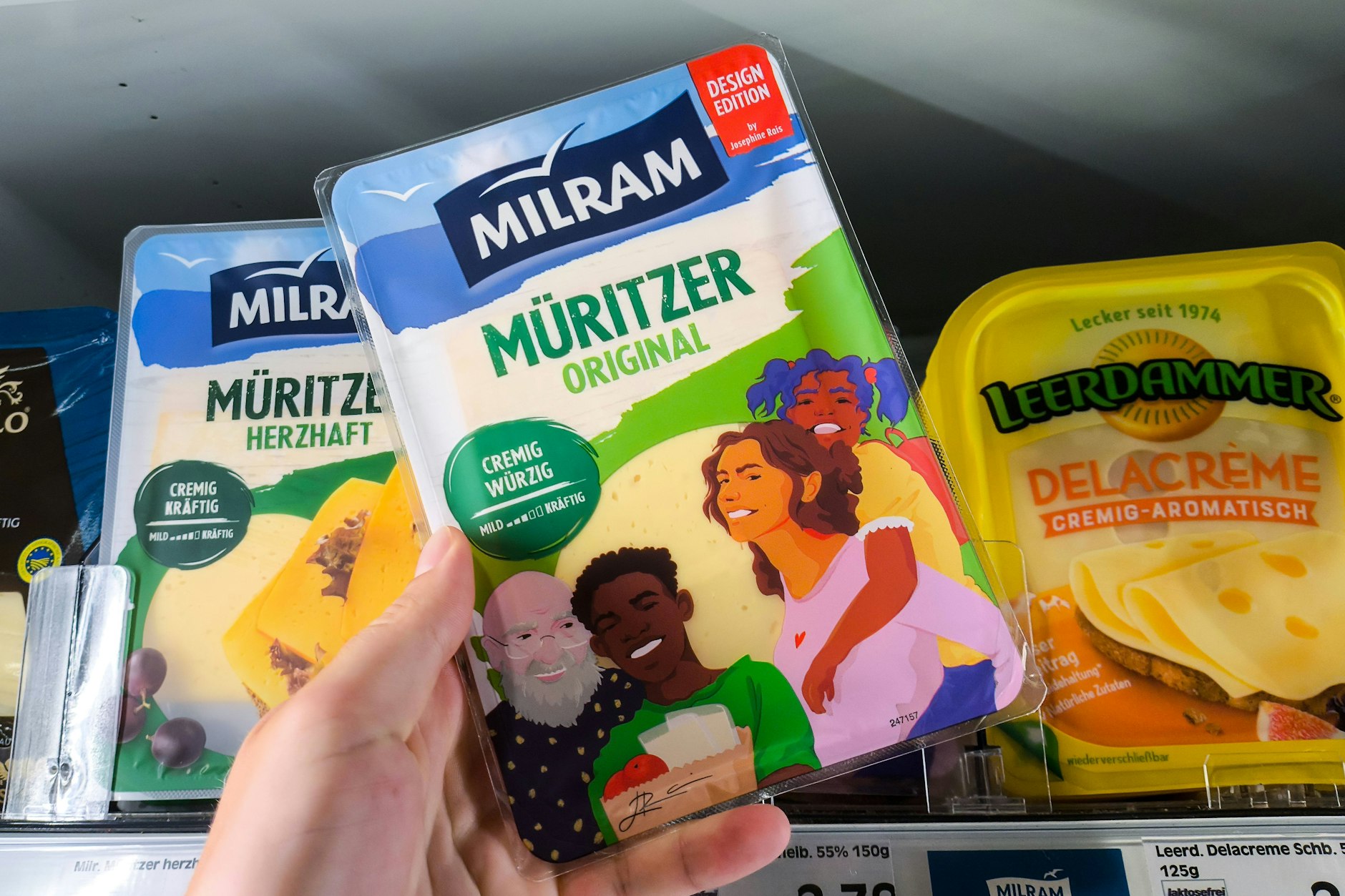 Zu bunt für manchen: Selbst eine Käseverpackung kann heute Wutwellen im Internet auslösen. Entworfen wurde diese Verpackung von Josephine Rais.