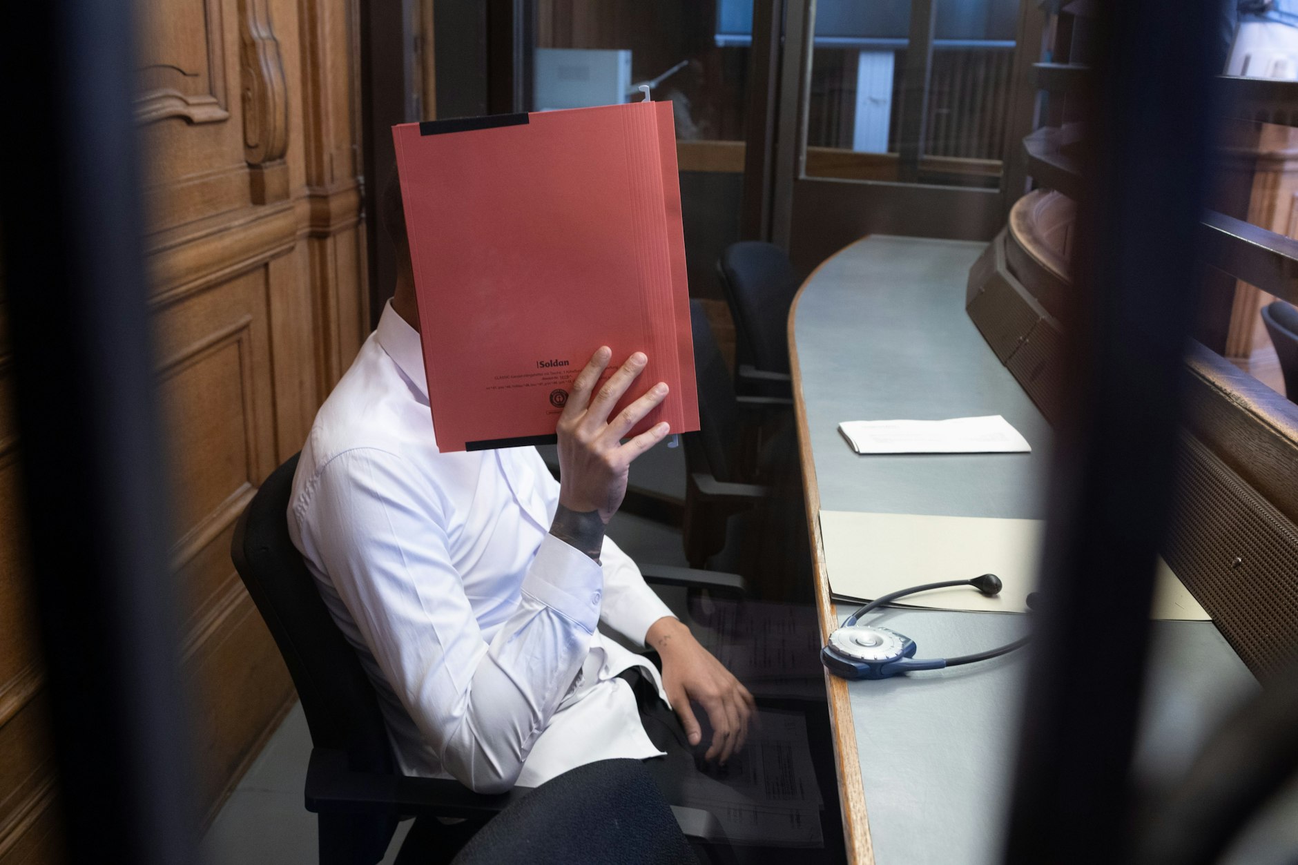 Angeklagter Sufian N. vor Gericht.