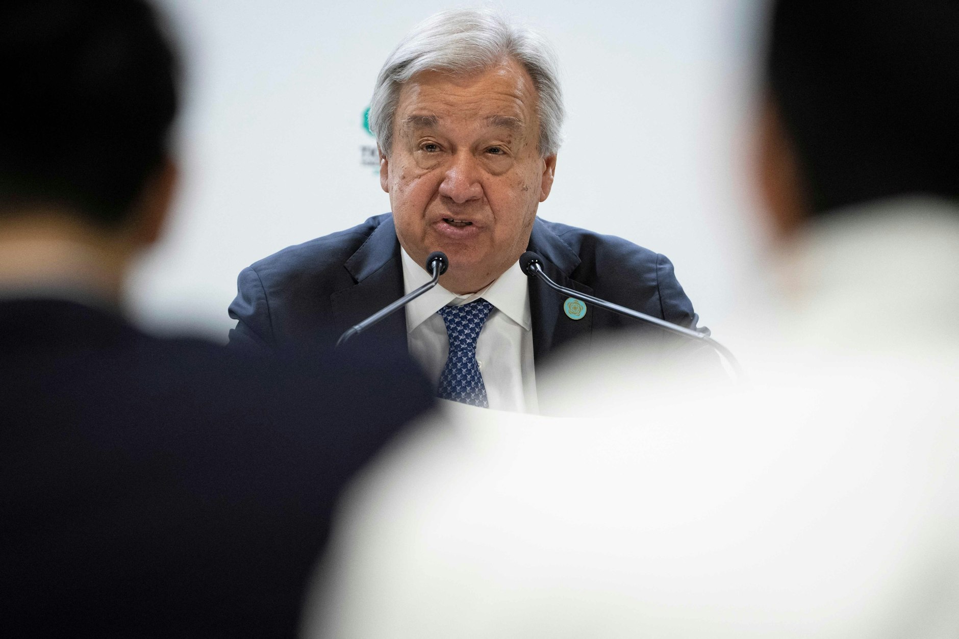 UN-Generalsekretär António Guterres spricht bei der Pressekonferenz auf der 9. Internationalen Konferenz für Afrikanische Entwicklung in Tokio.
