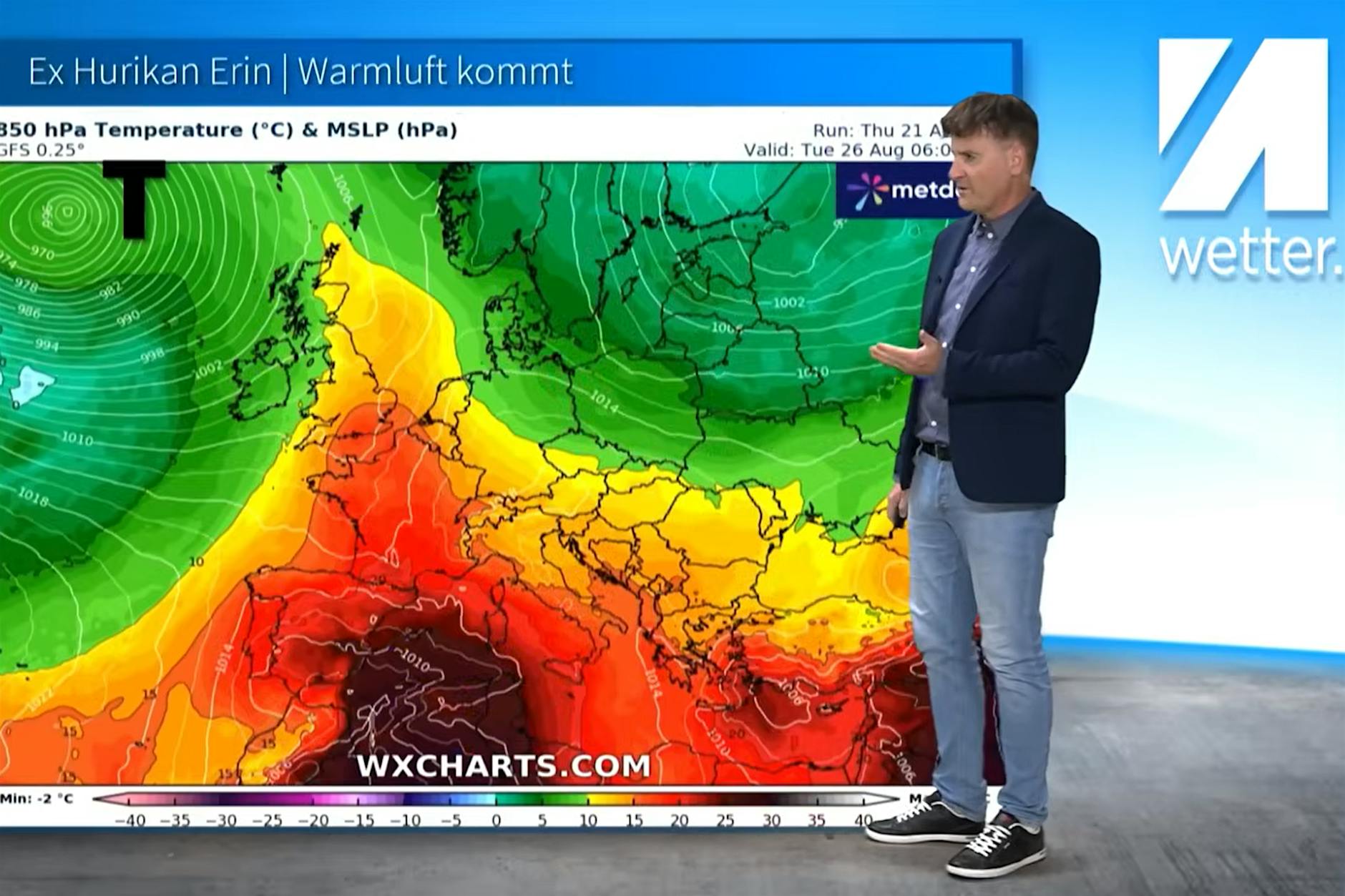 Bis zu 33 Grad: Ex-Hurrikan Erin schiebt heiße Luft nach Deutschland