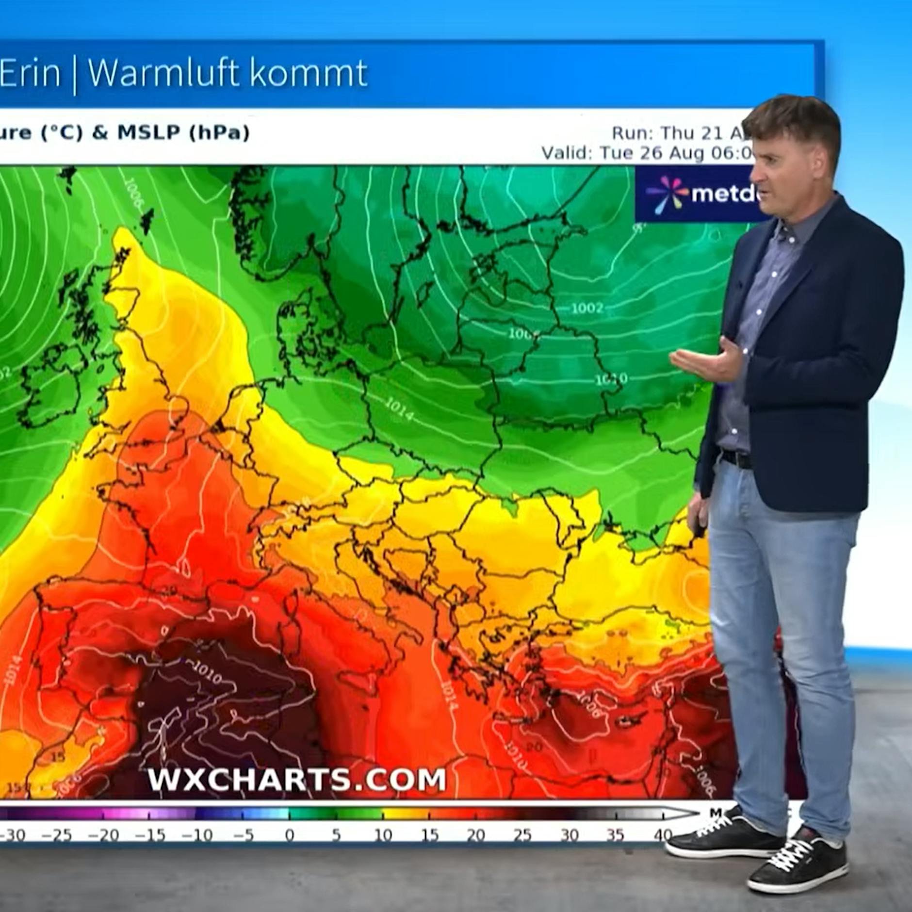 Bis zu 33 Grad: Ex-Hurrikan Erin schiebt heiße Luft nach Deutschland