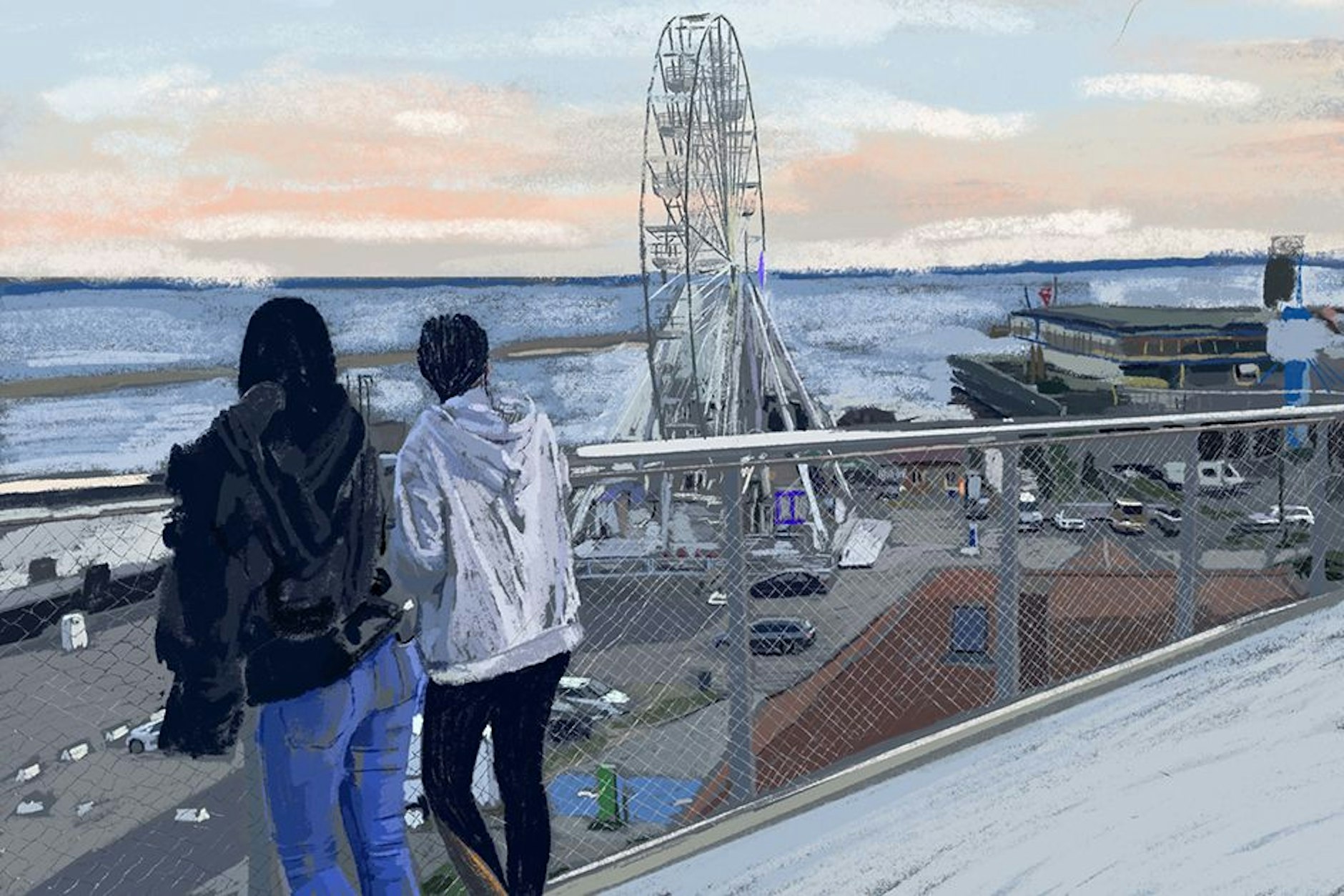 Abends am Pier von Sassnitz: „Hier ist das St. Tropez von Rügen, das Las Vegas der Ostsee“