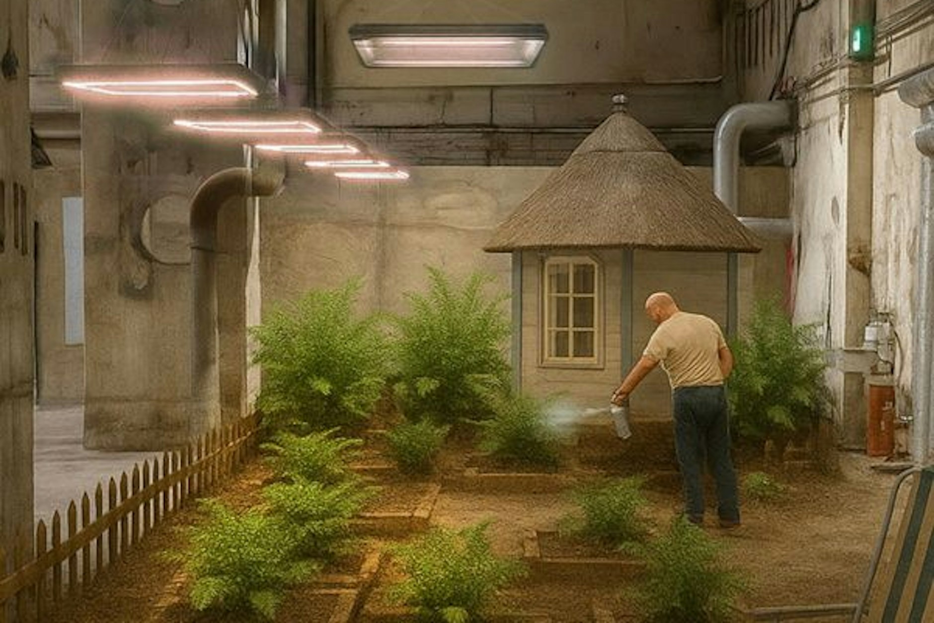 Künstlerische Intervention im Rahmen des Programms Third Surface beim Atonal Berlin 2025 von Kristoffer Akselbo mit dem Titel „Barracuda“