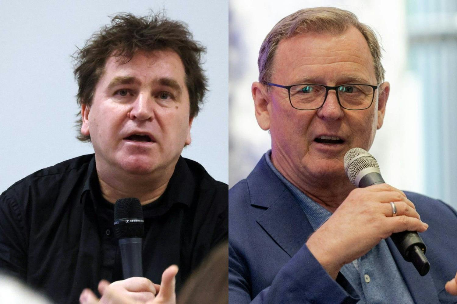 Ilko-Sascha Kowalczuk (l.) und Bodo Ramelow analysieren den Stand der Dinge 35 Jahre nach der Einheit.