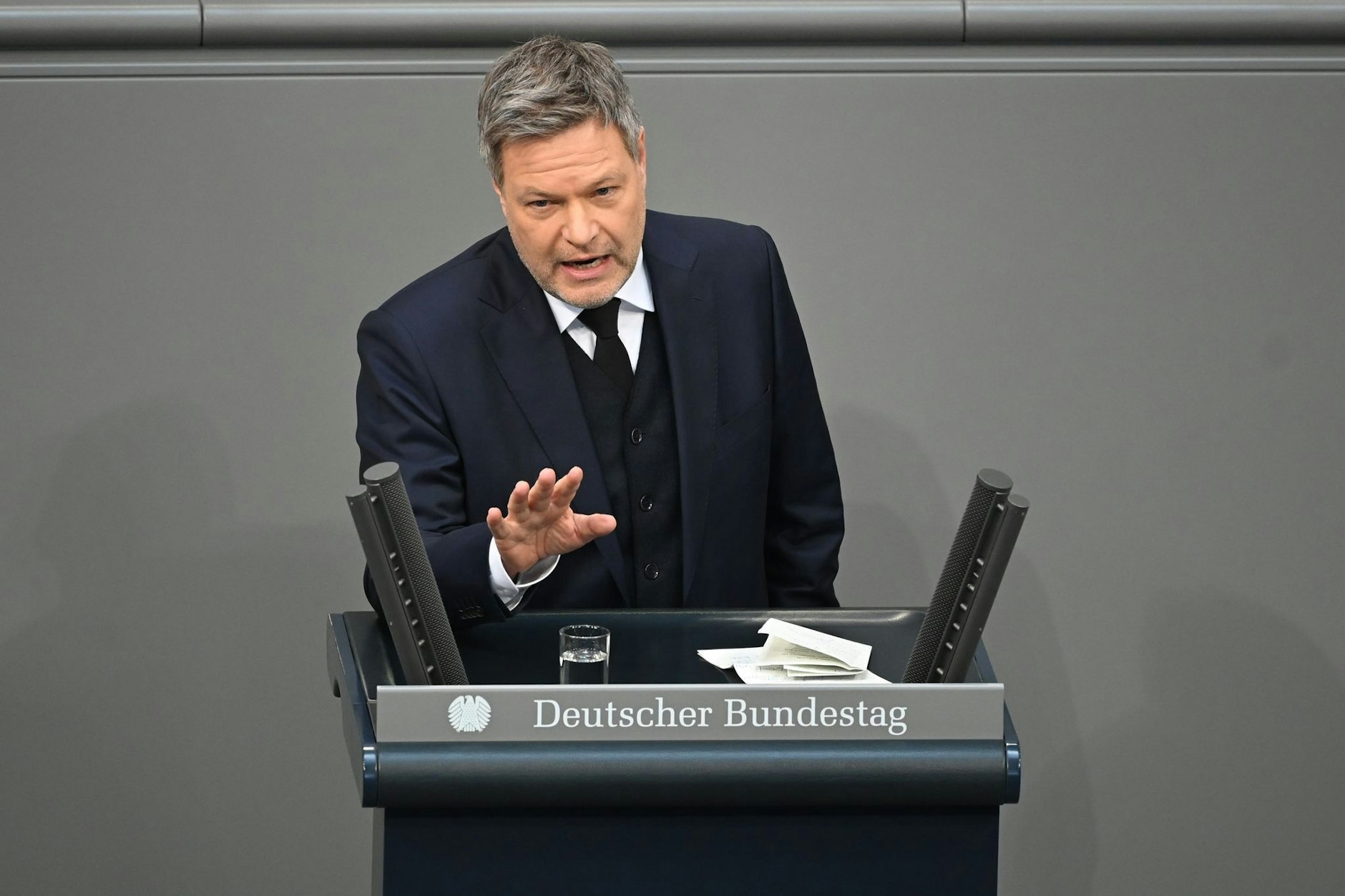 Robert Habeck (Bündnis 90/Die Grünen) gibt zum September sein Bundestagsmandat ab.