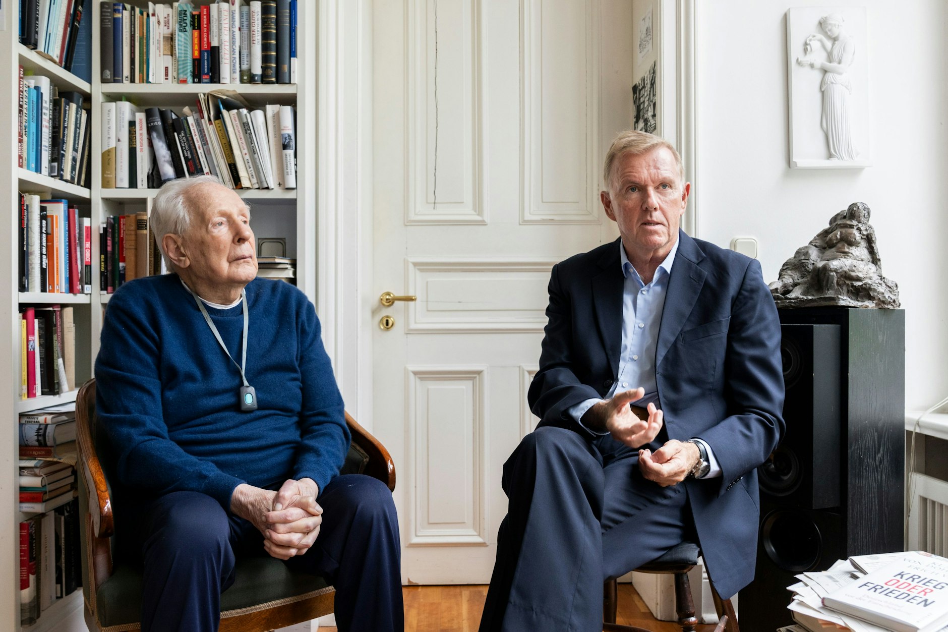 Klaus von Dohnanyi (l.) und Erich Vad