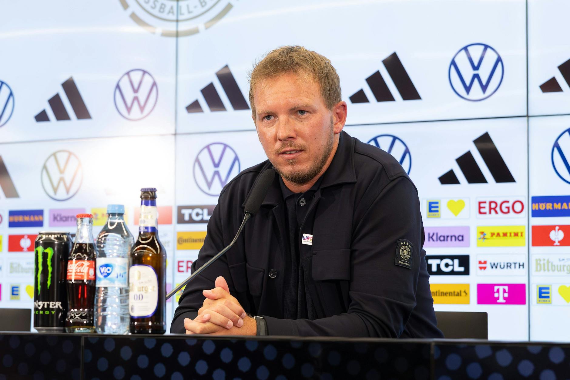 Bundestrainer Julian Nagelsmann gibt den Kader für die beiden WM-Qualifikationsspiele in der Slowakei und gegen Nordirland bekannt.