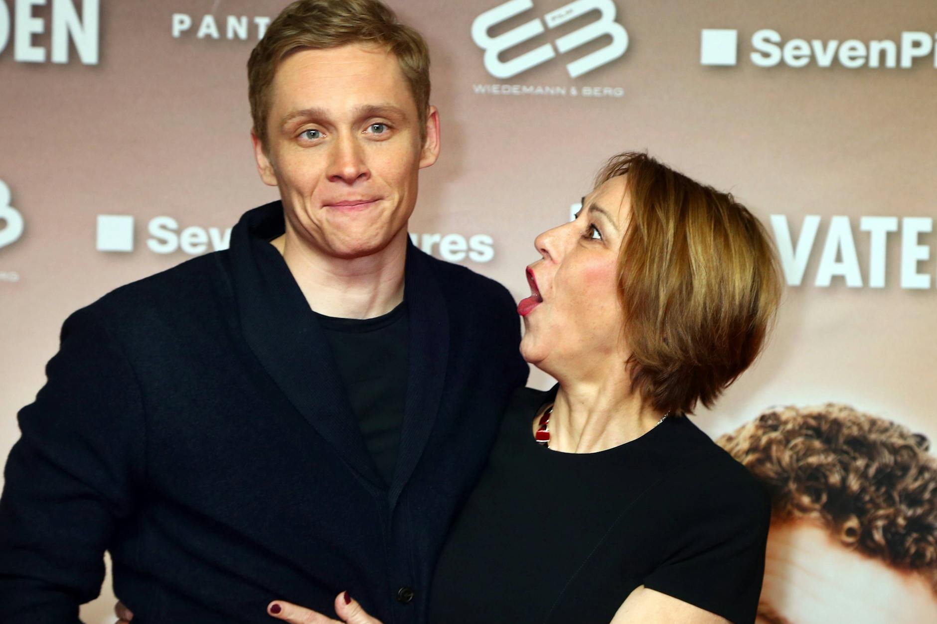 Matthias Schweighöfer und seine Mutter Gitta Schweighöfer im Jahr 2014.
