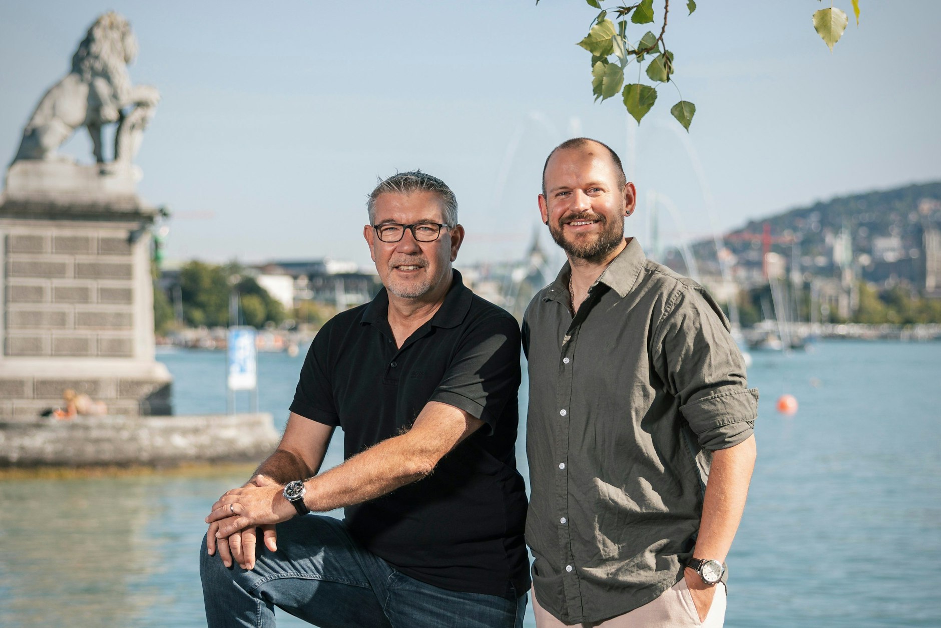 Ex-Union-Trainer Urs Fischer (l.) empfing Nils Malzahn, Lead-Redakteur Sport bei der Berliner Zeitung, in seiner Heimatstadt Zürich.