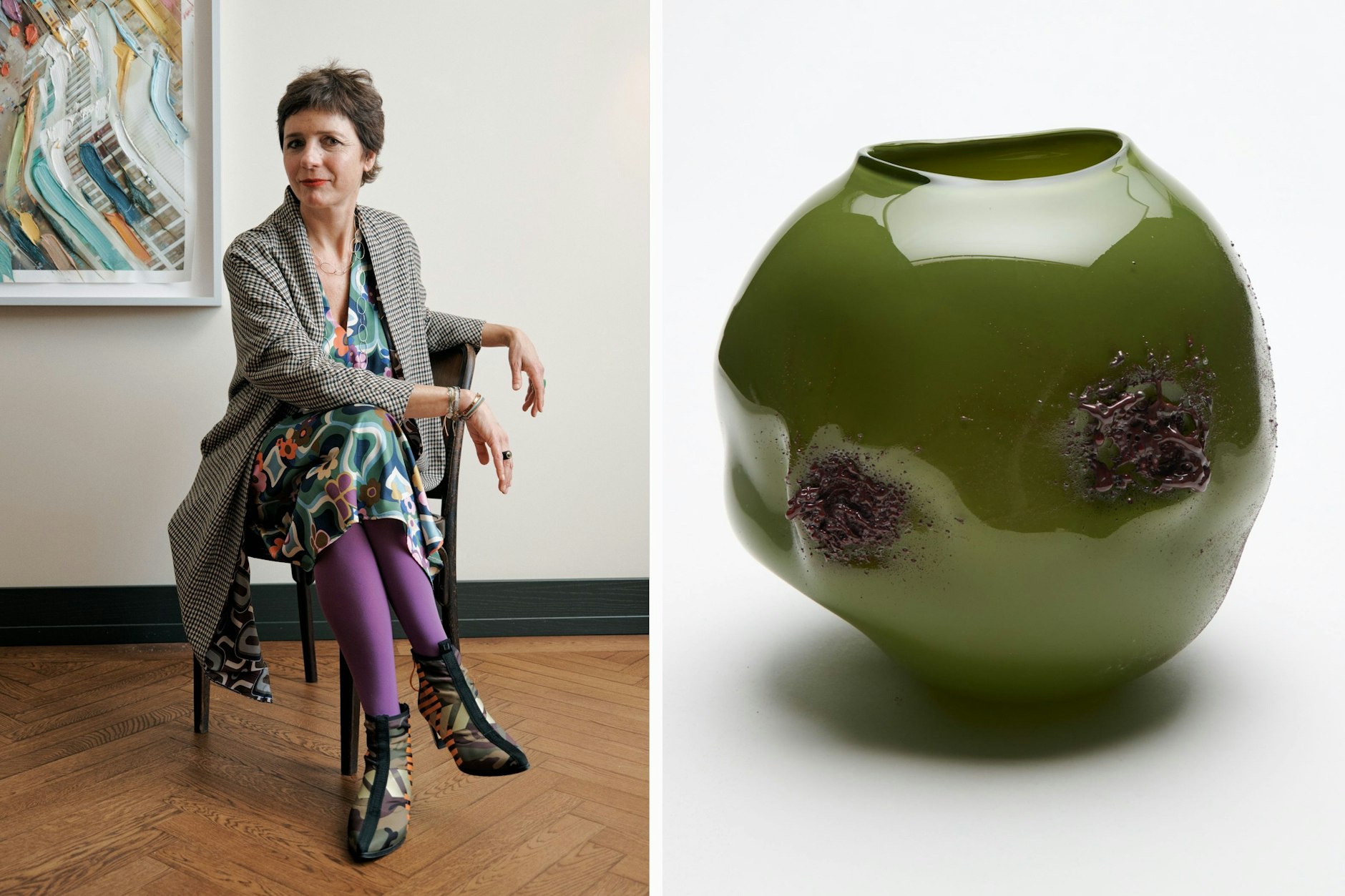 Annabelle von Oeynhausen, hier im Château Royal, hat sich in die Vasen von Moonarij verliebt.