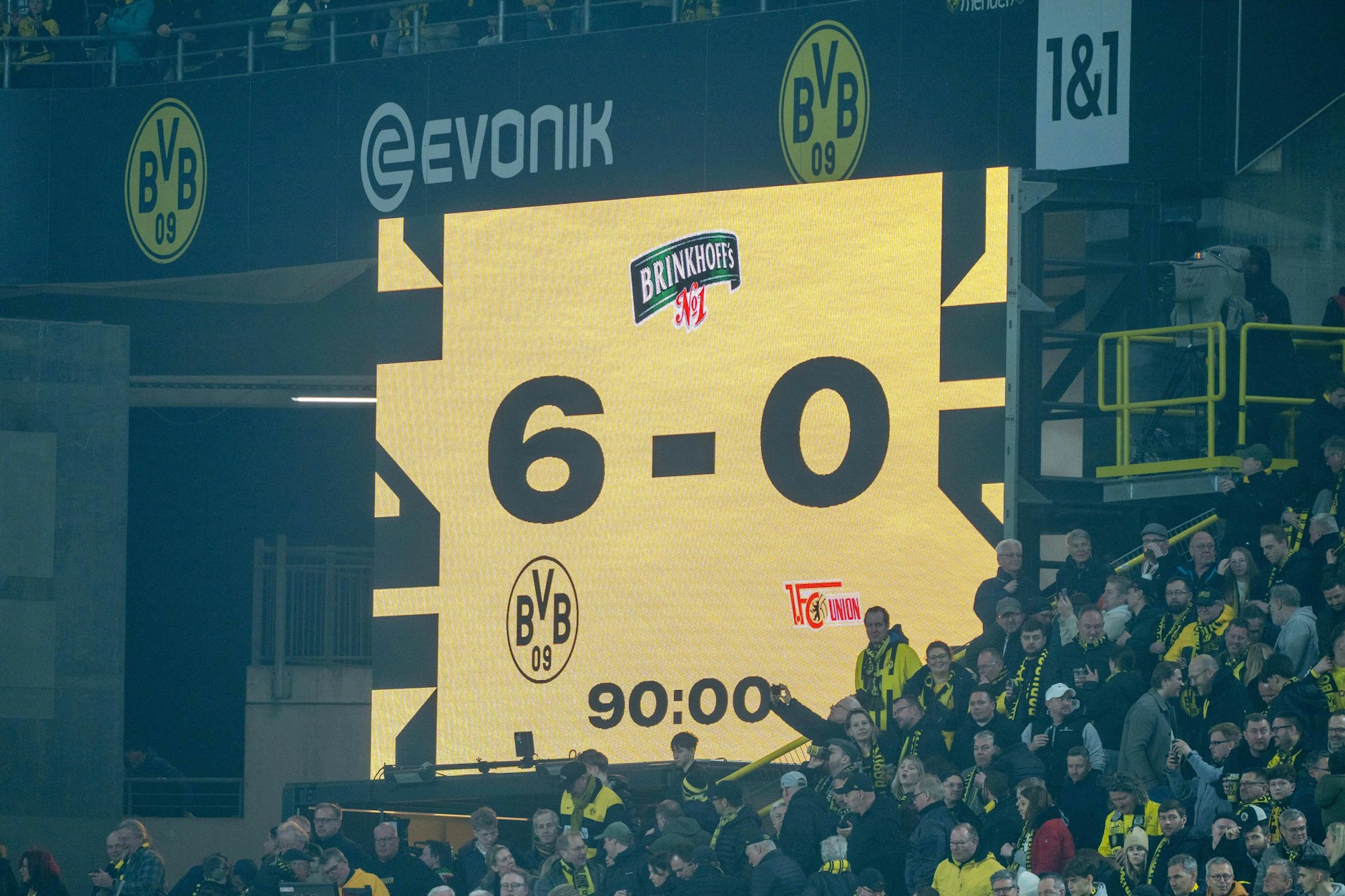 Ein schlimmer Abend: Beim letzten Gastspiel in Dortmund ging der 1. FC Union Berlin mit 0:6 unter.