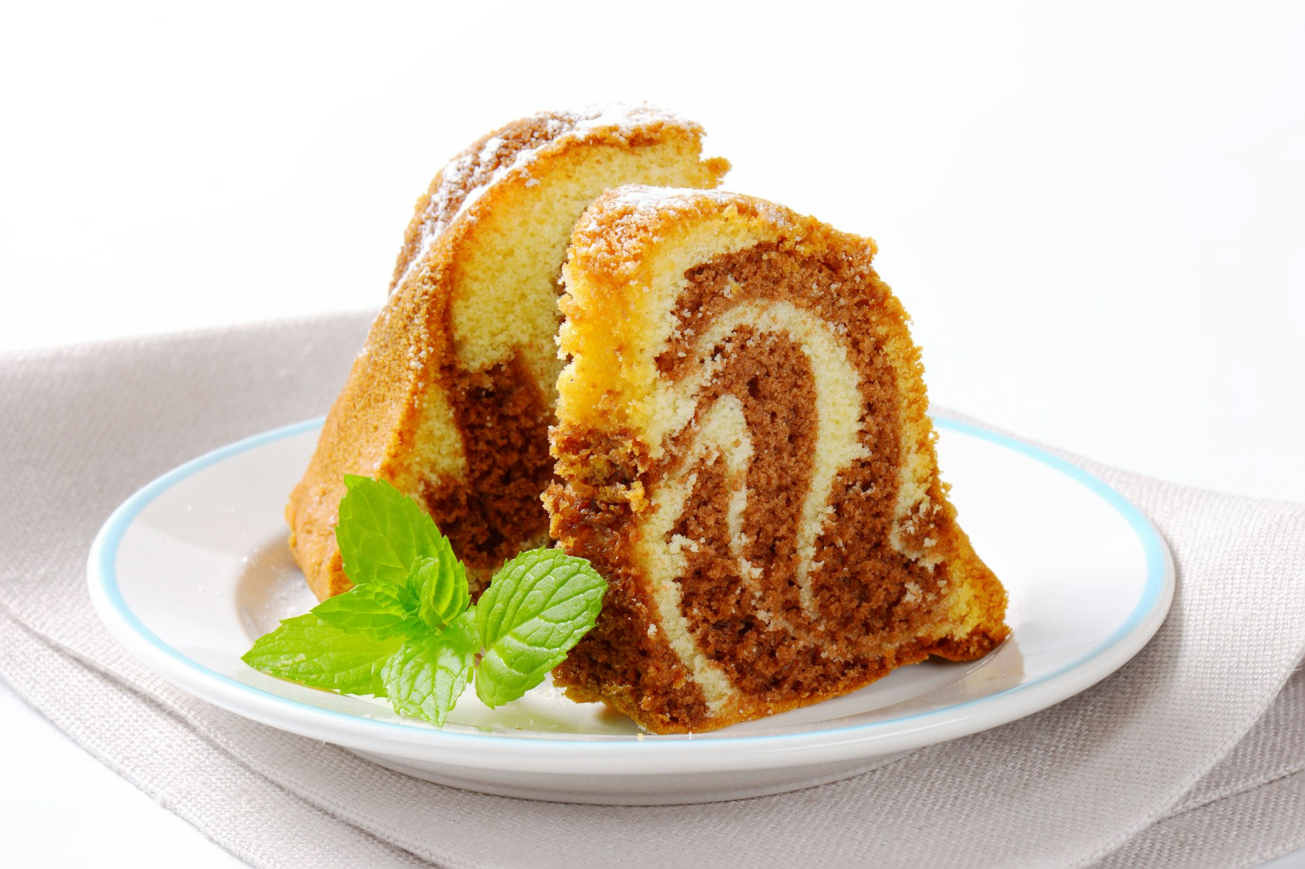 Marmorkuchen ist sehr beliebt.