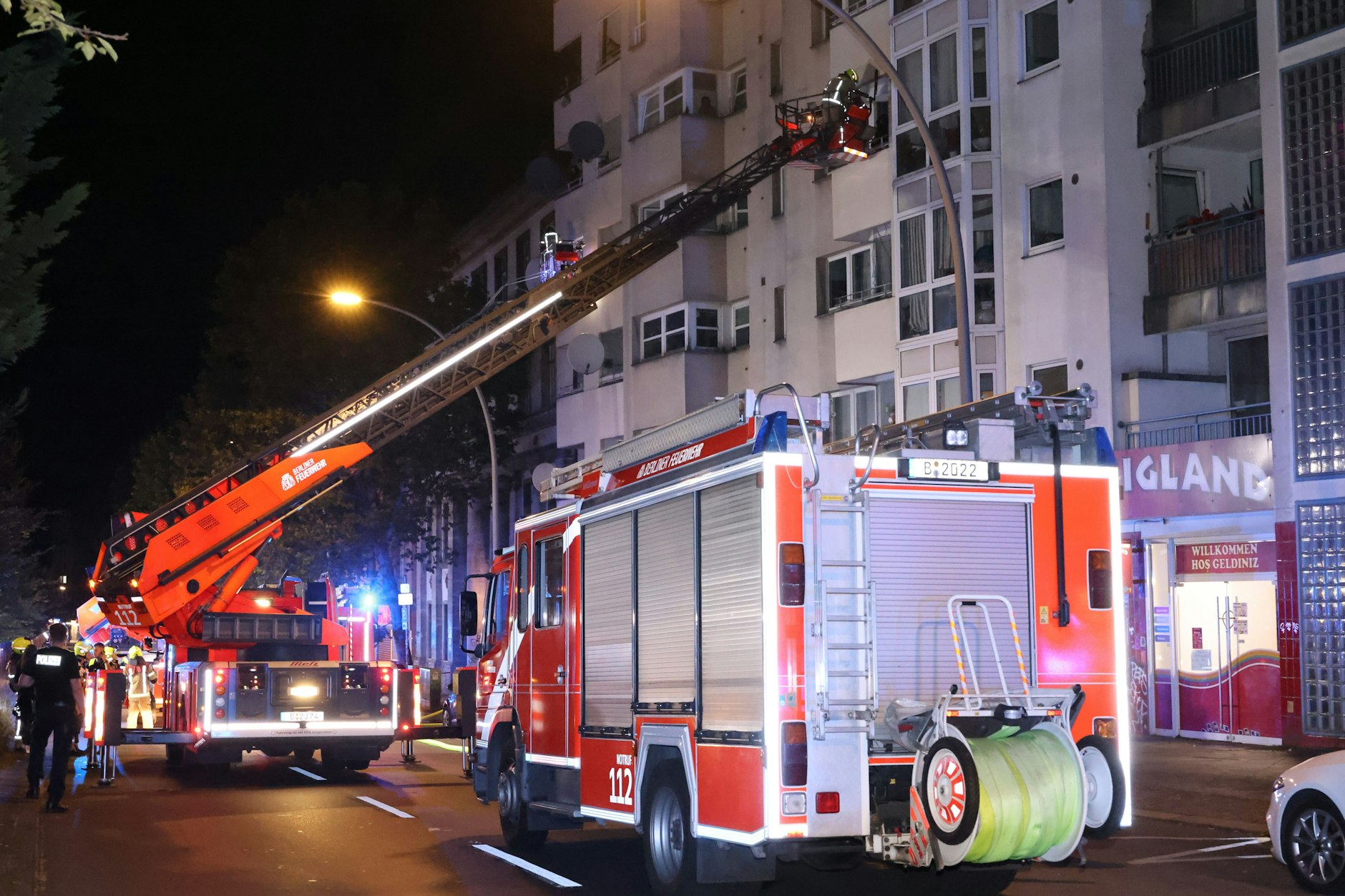 Feuer in Gesundbrunnen